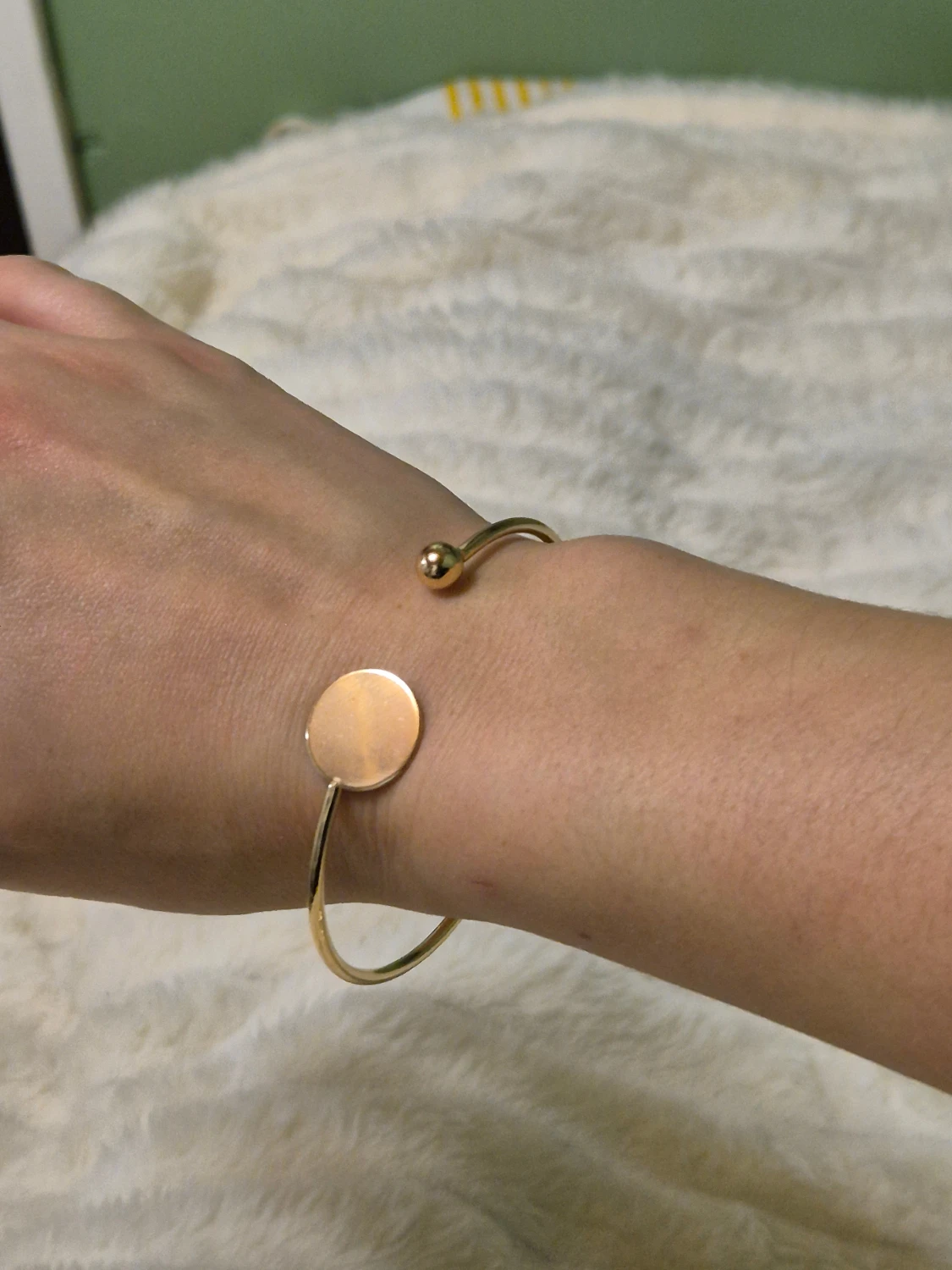 Guld bangle armband