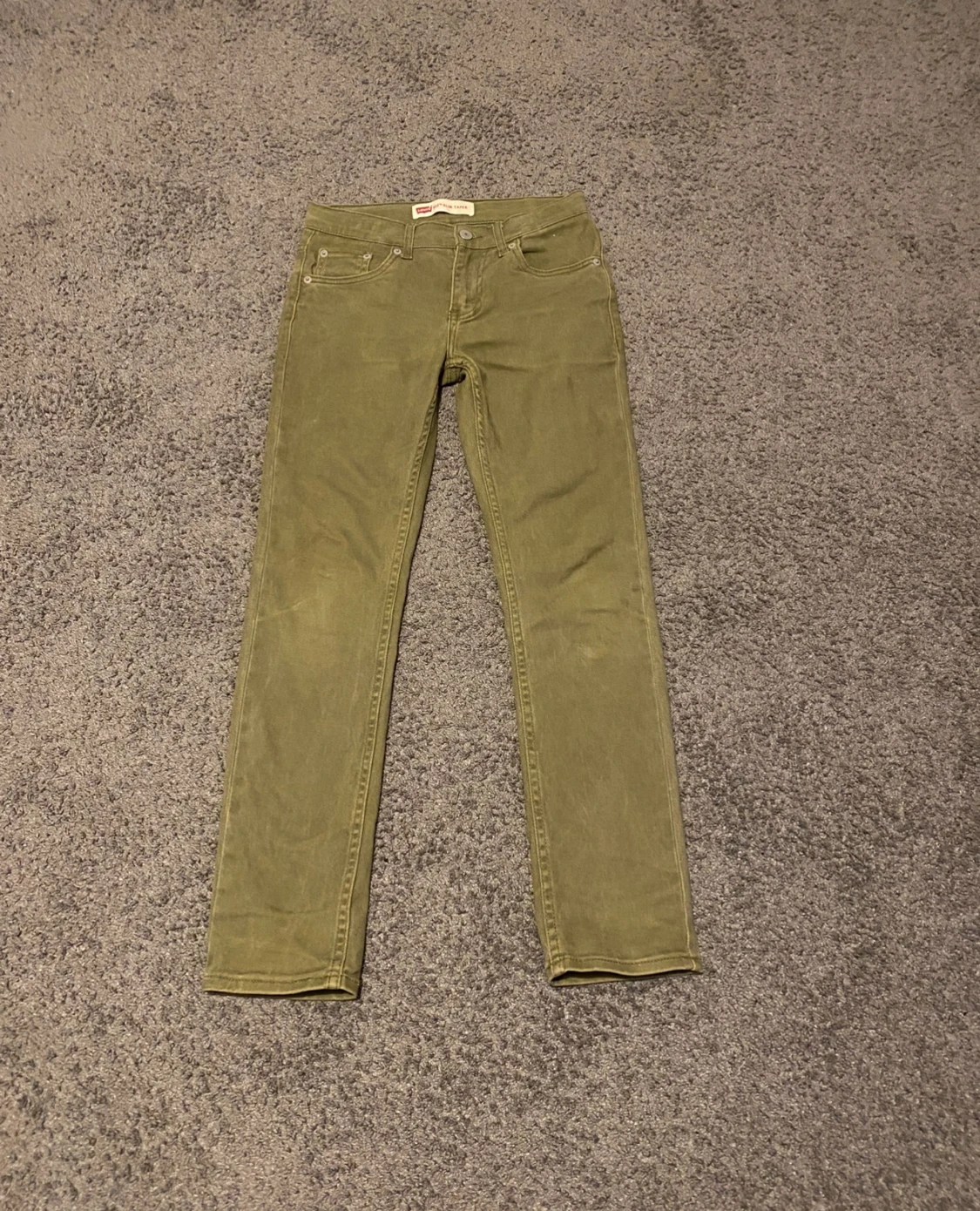 Levi's 512 Slim Taper olivgröna jeans