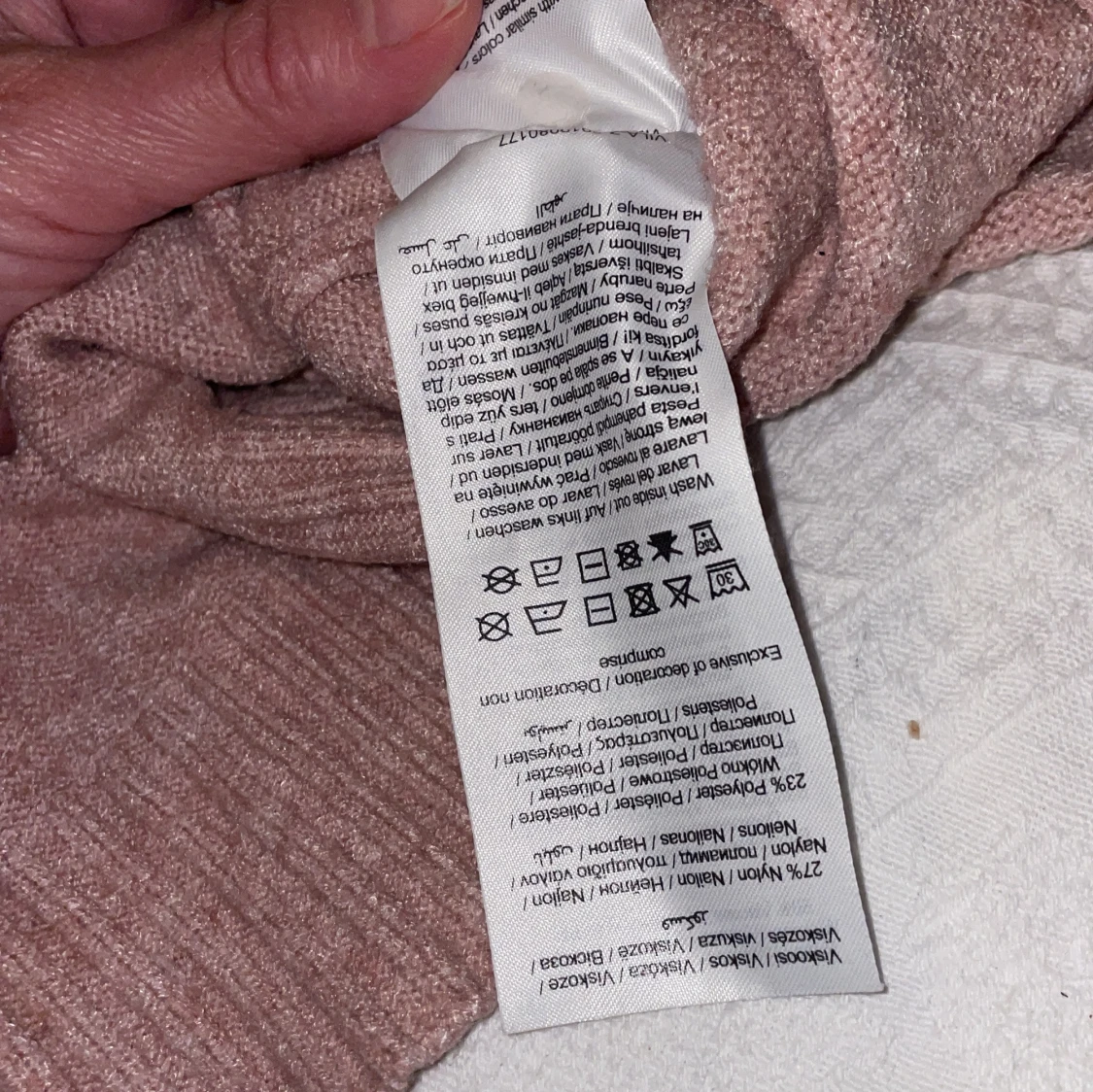 Rosa stickad tröja från Vila - 4