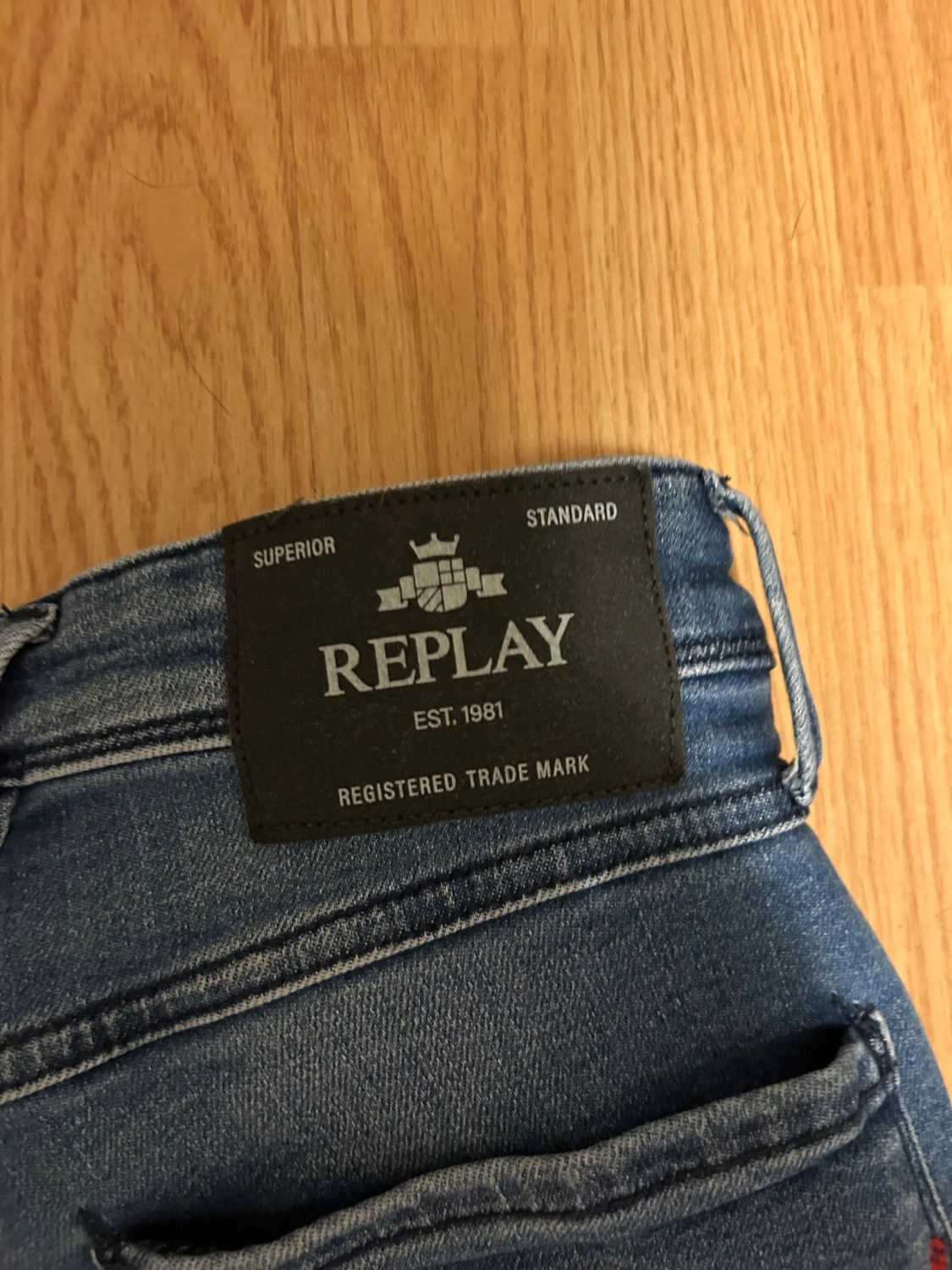Blå Replay jeans slim fit - 2