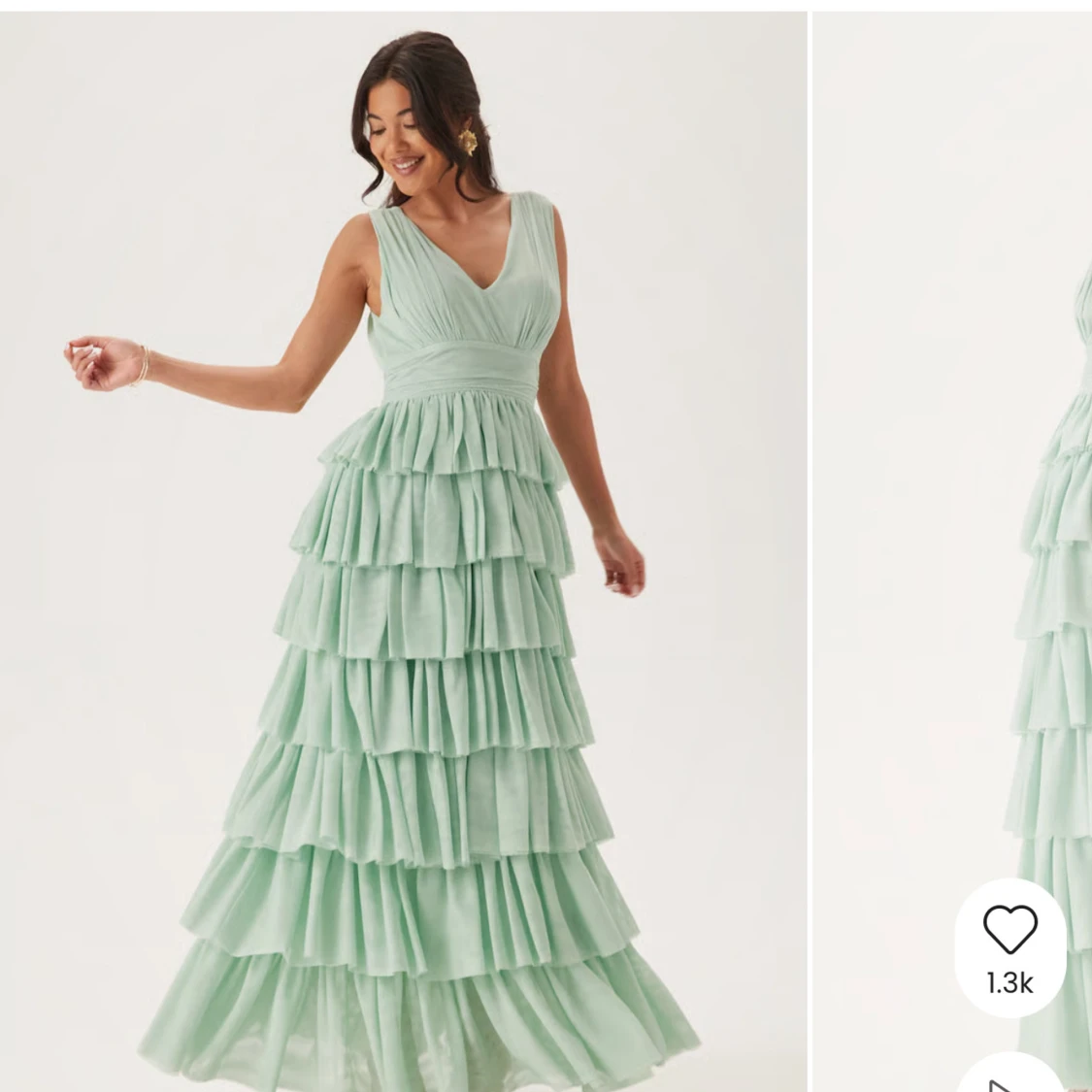 Mintgrön långklänning - Bubbleroom - 2