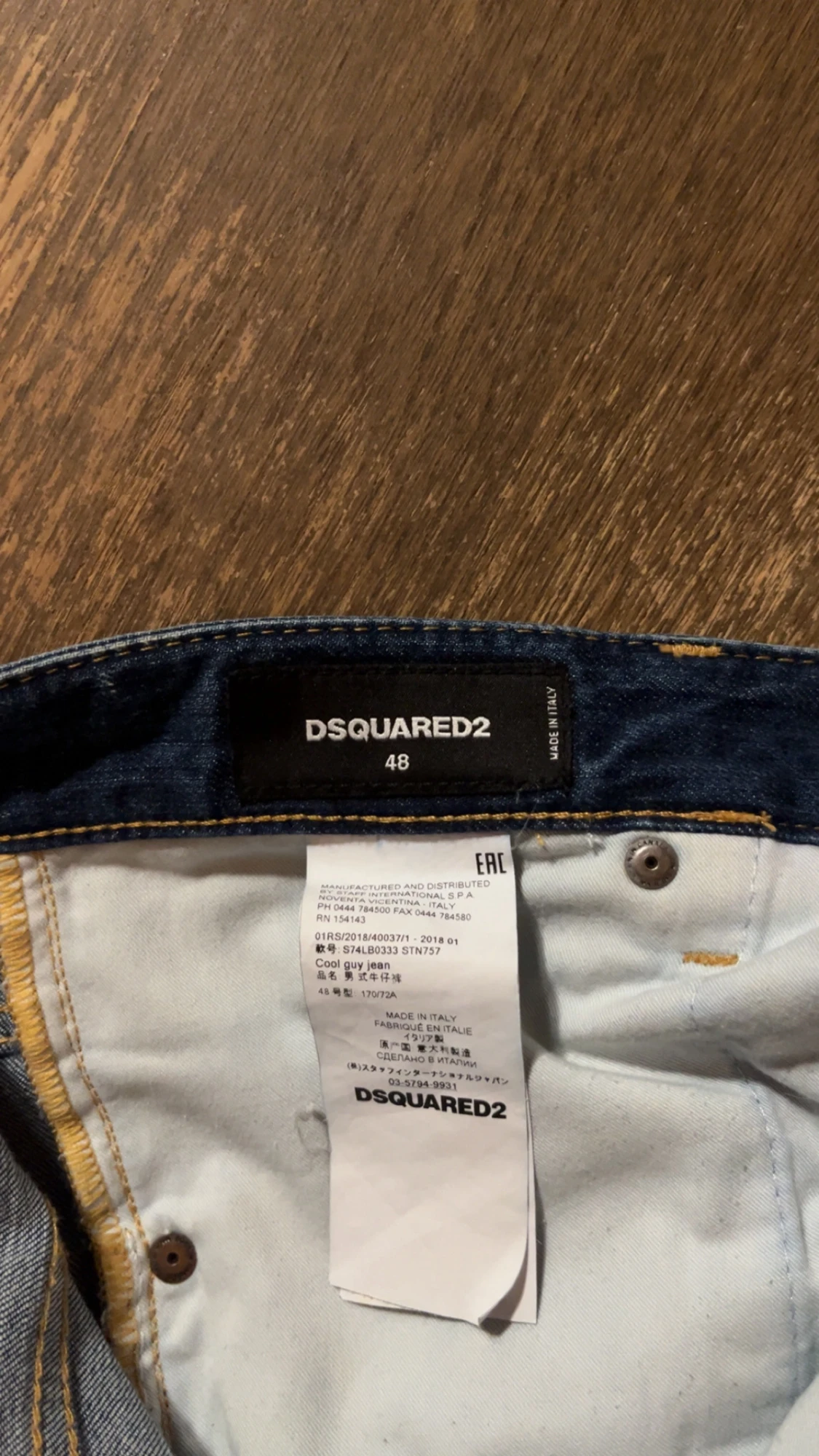 Riktigt feta DSQUARED2 denim blue jeans i bra skick. - 6