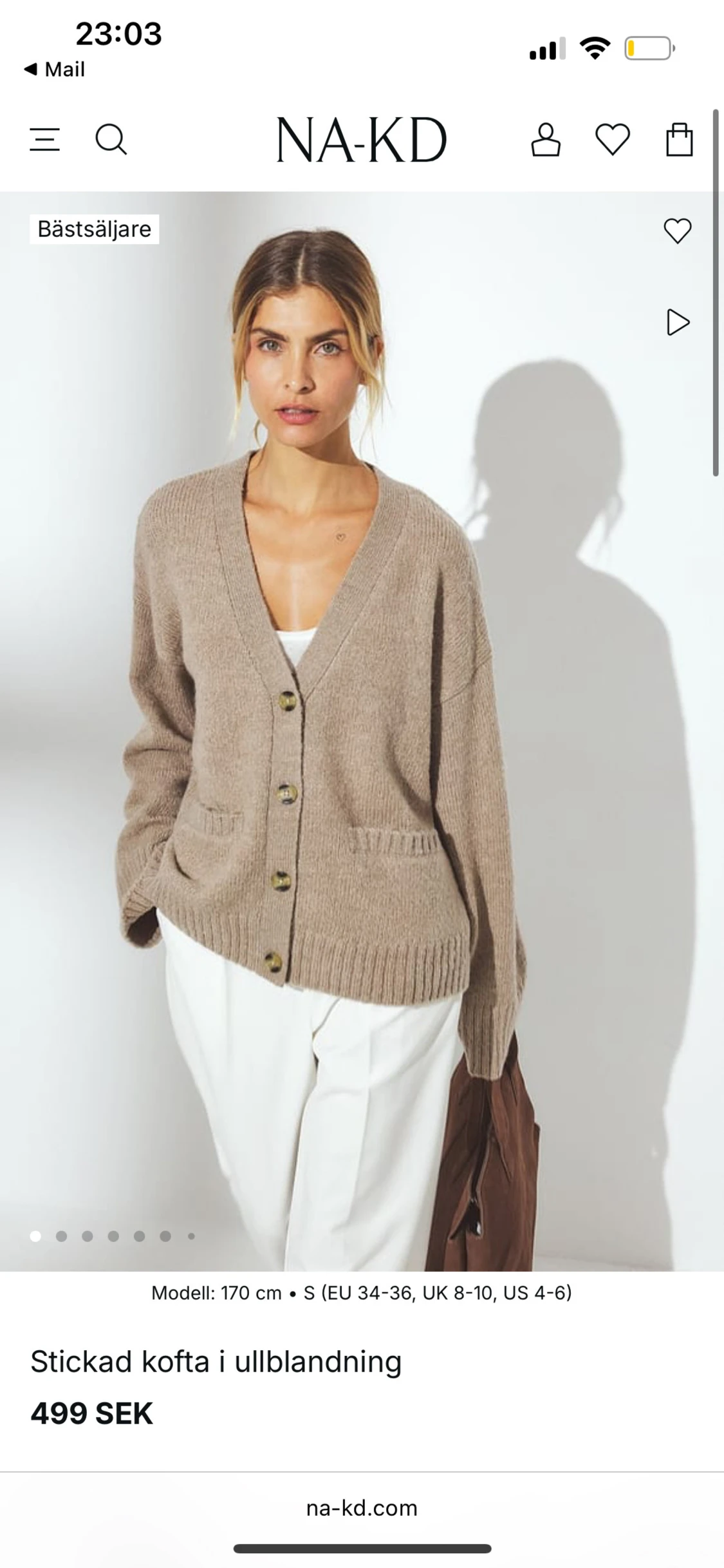 Stickad tröja från na-kd