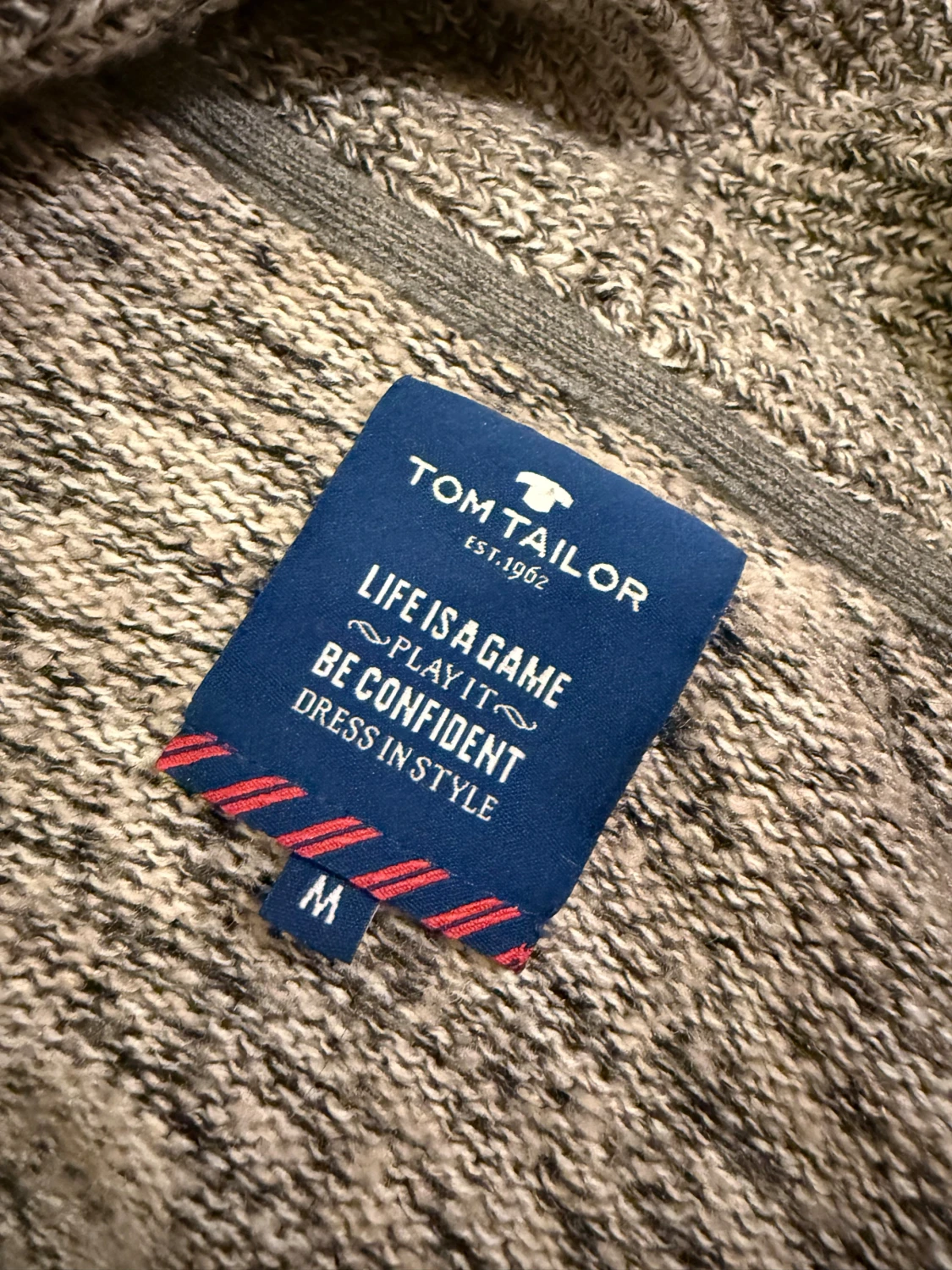 Grå stickad kofta från Tom Tailor - 3