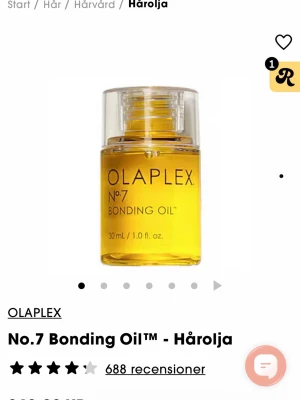Olaplex No.7 Bonding Oil 30ml - Olaplex No.7 Bonding Oil är en gul, lätt hårolja i en rund, transparent plastflaska med skruvlock. Perfekt för att ge glans och styrka till håret. Flaskan rymmer 30 ml och är enkel att ta med i väskan.