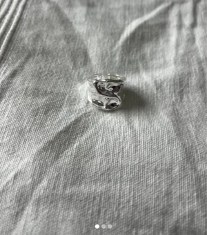 Silver ring - Justerbar och rostfri stål 