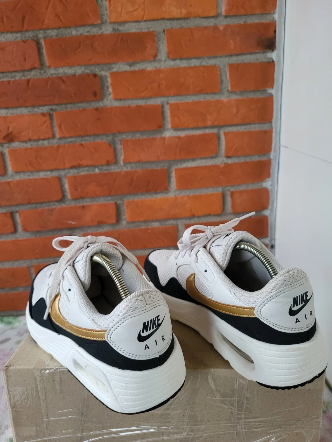 Nike Air Max sneakers vit/guld - 2