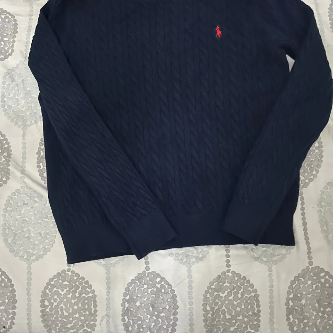 Marinblå stickad tröja från Polo Ralph Lauren