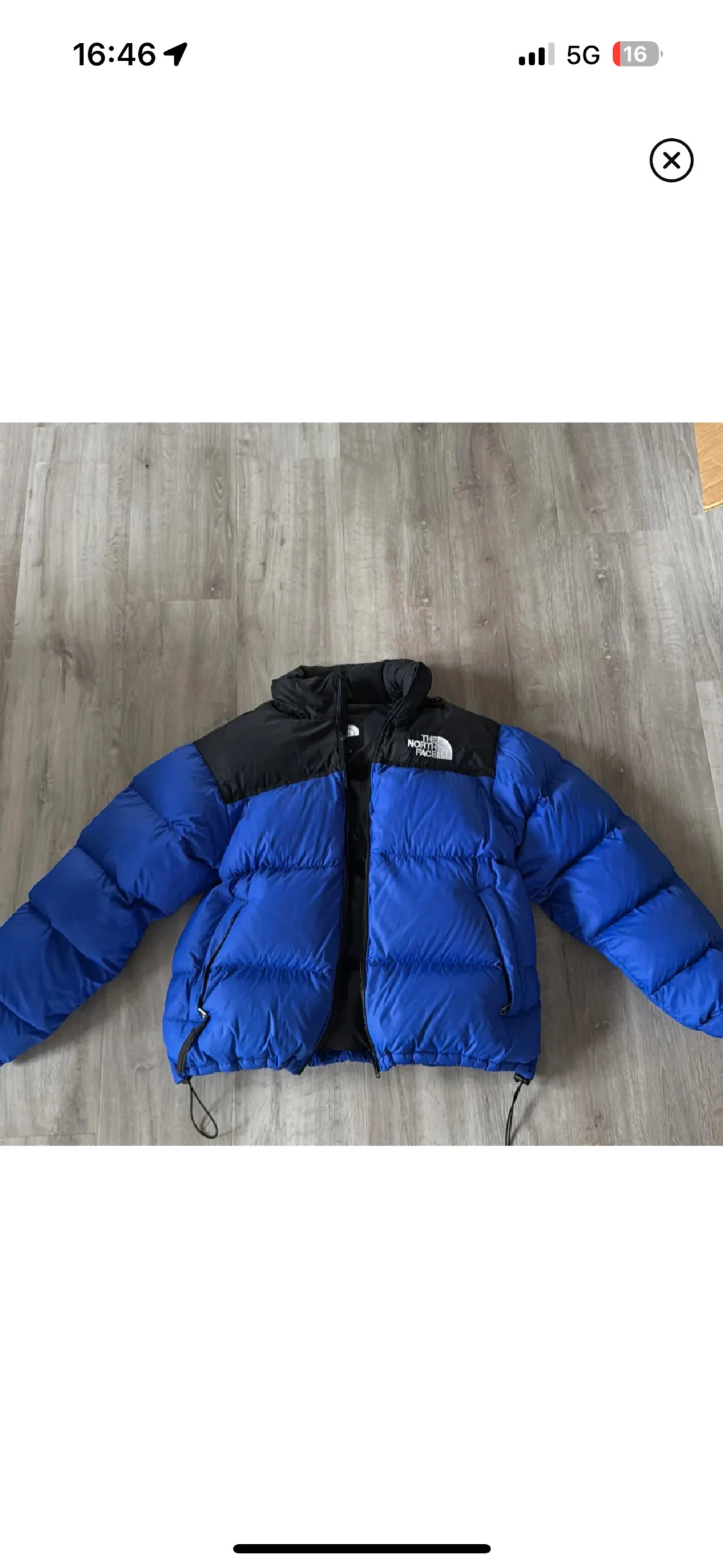Blå pufferjacka från The North Face - 1