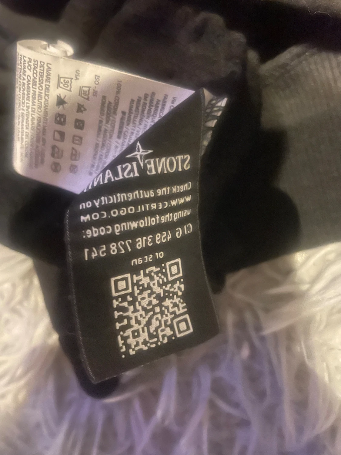 Svart Stone Island hoodie - 4