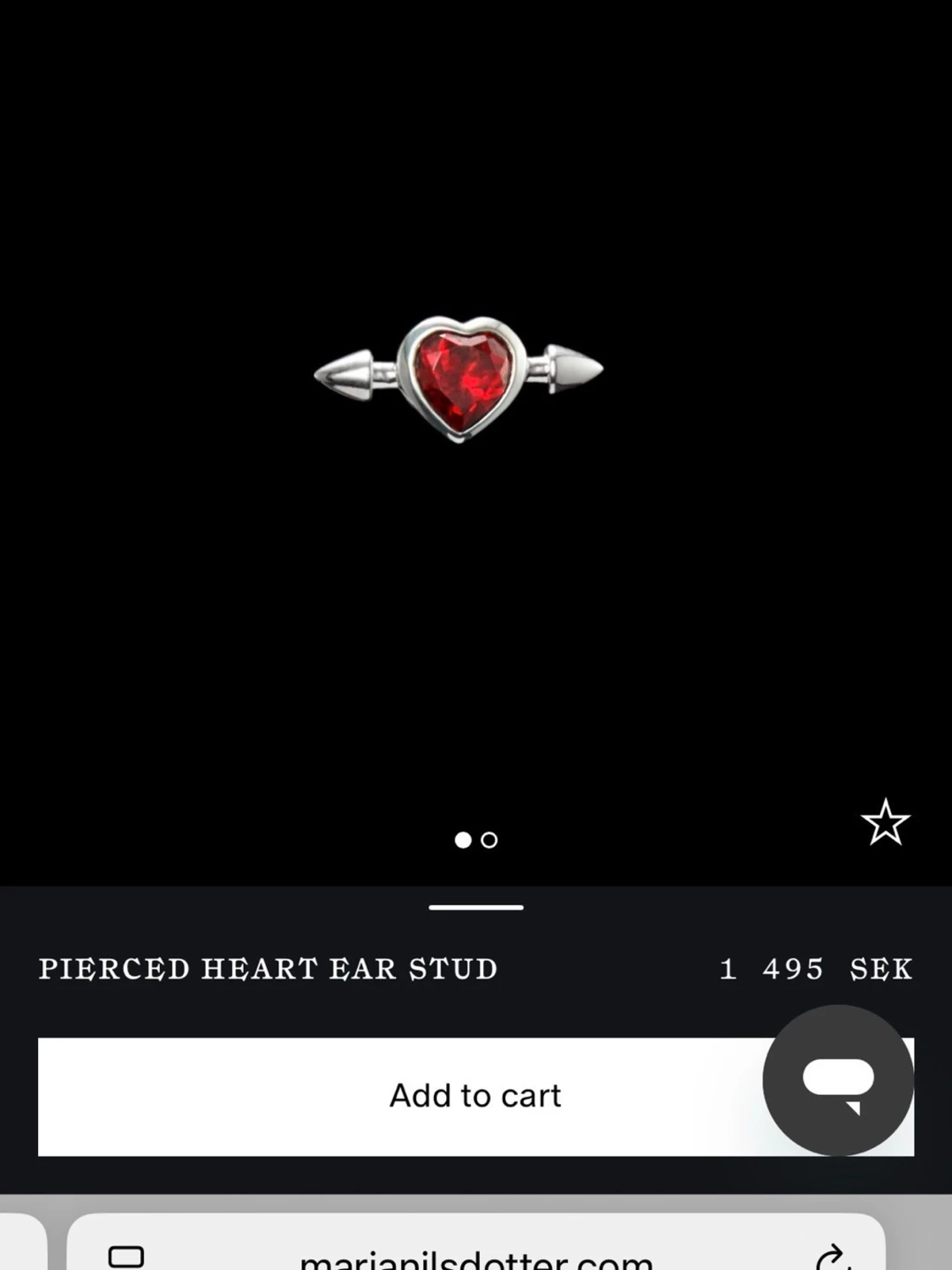 Maria Nilsdotter örhänge