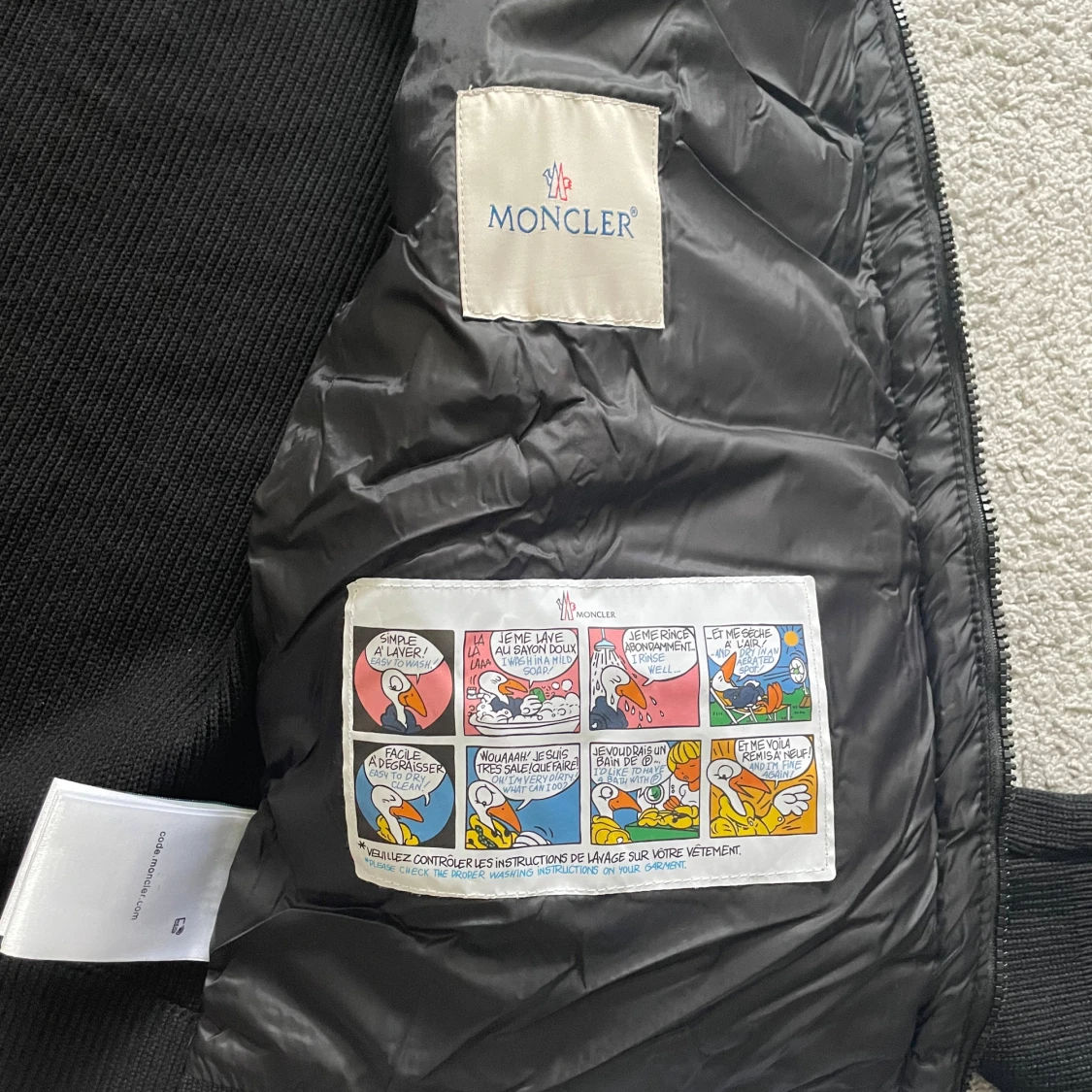 Svart Moncler cardigan med huva - 3