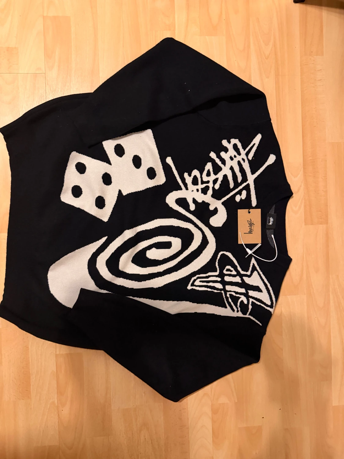 Nike x Stussy Knit Sweater Natural black