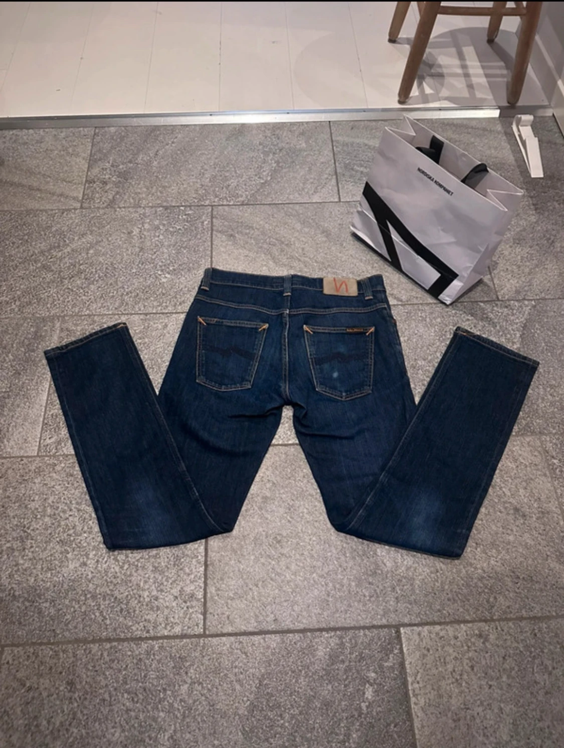 Mörkblå jeans från Nudie Jeans W32 L34 grim Tim  - 1