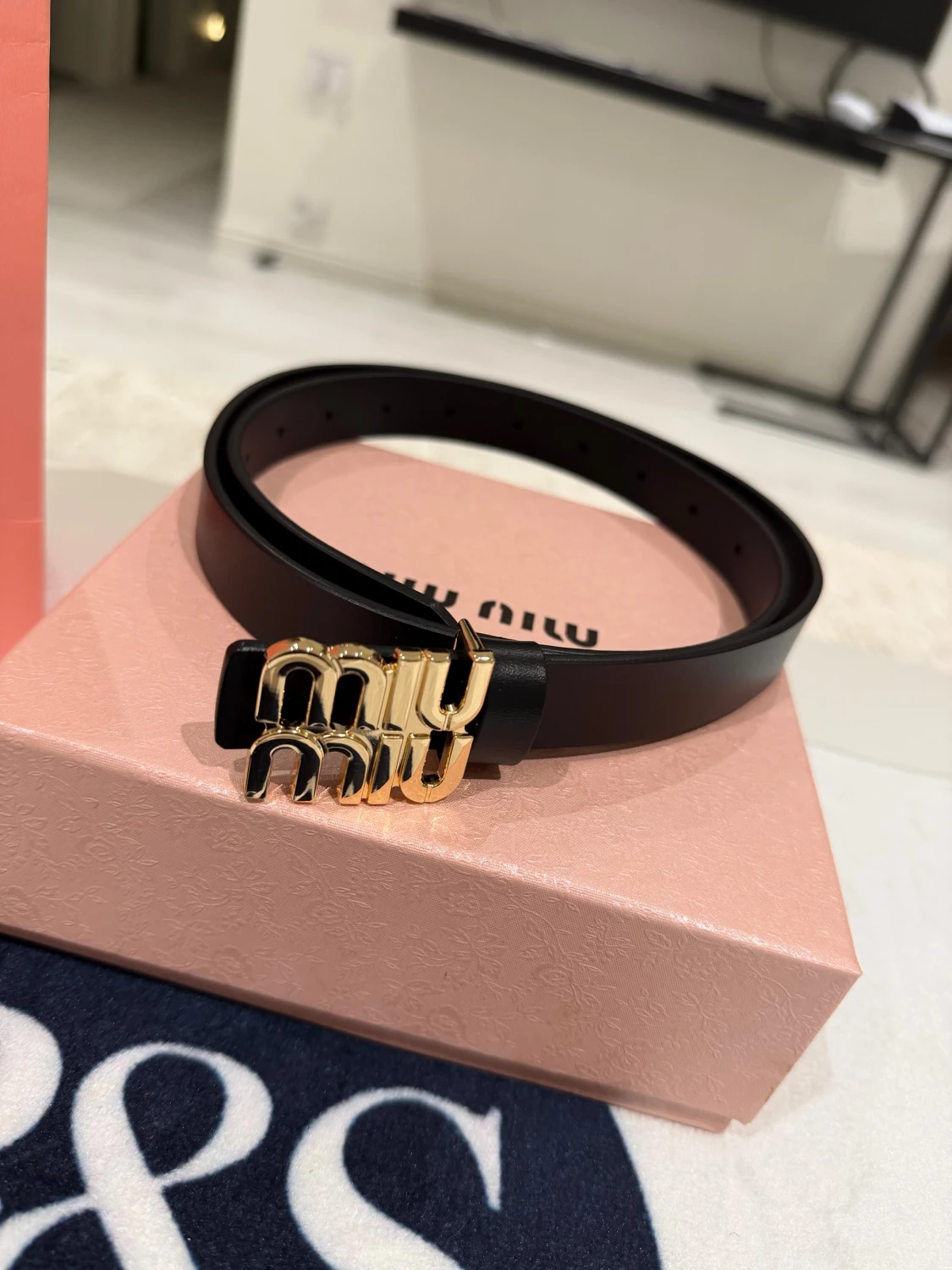 Miu Miu | Black belt 105cm - 1