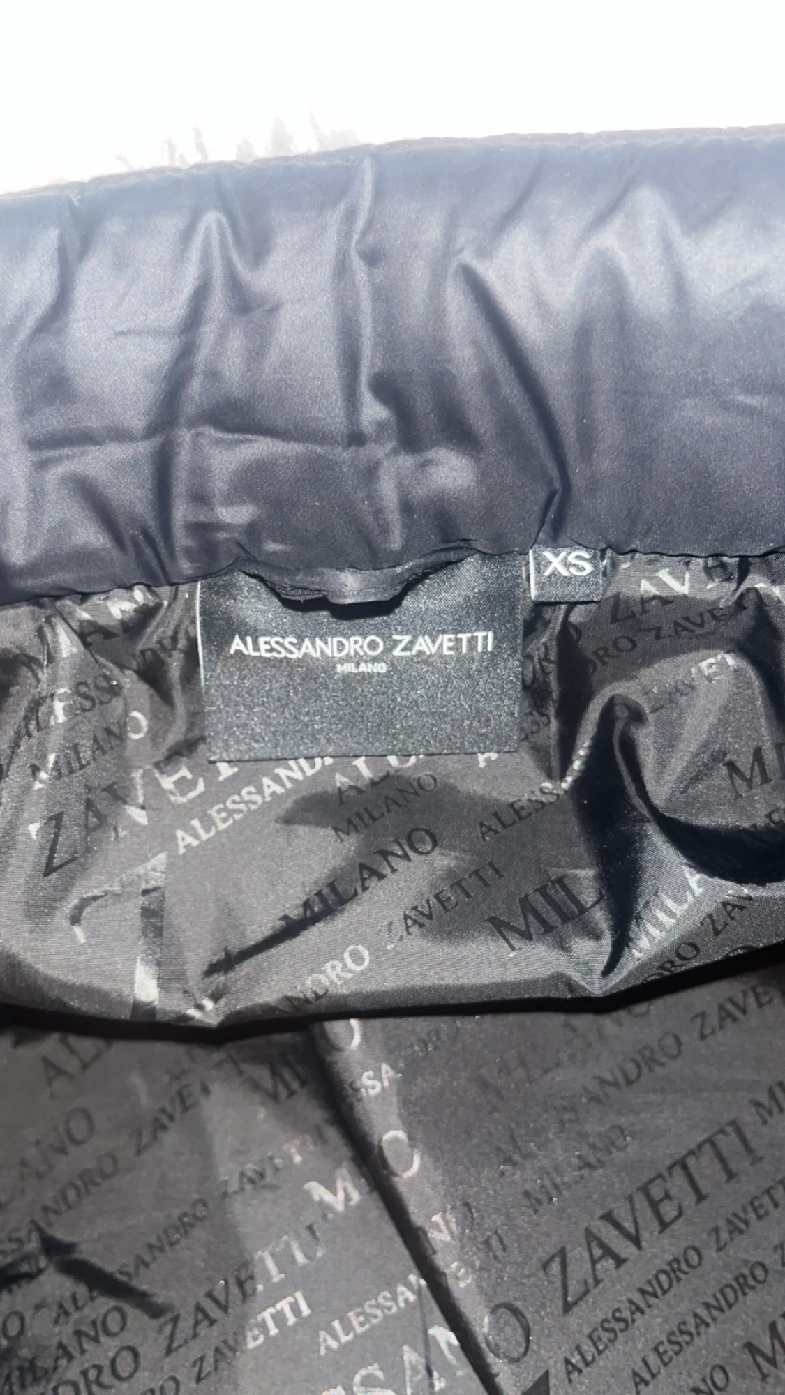 Svart dunväst Alessandro Zavetti XS - 3