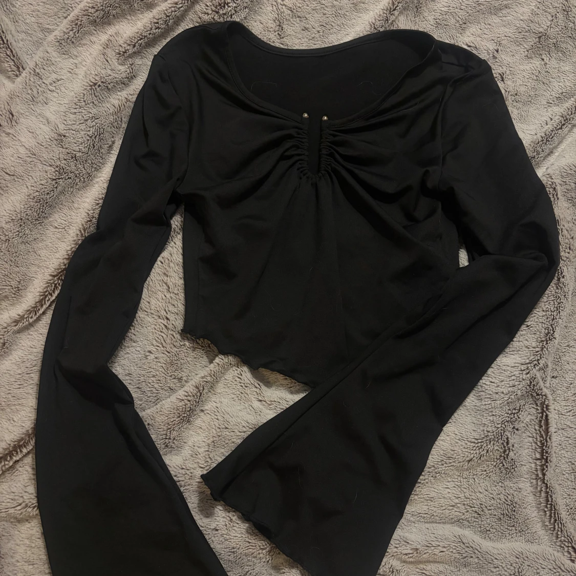 Svart långärmad topp - 2