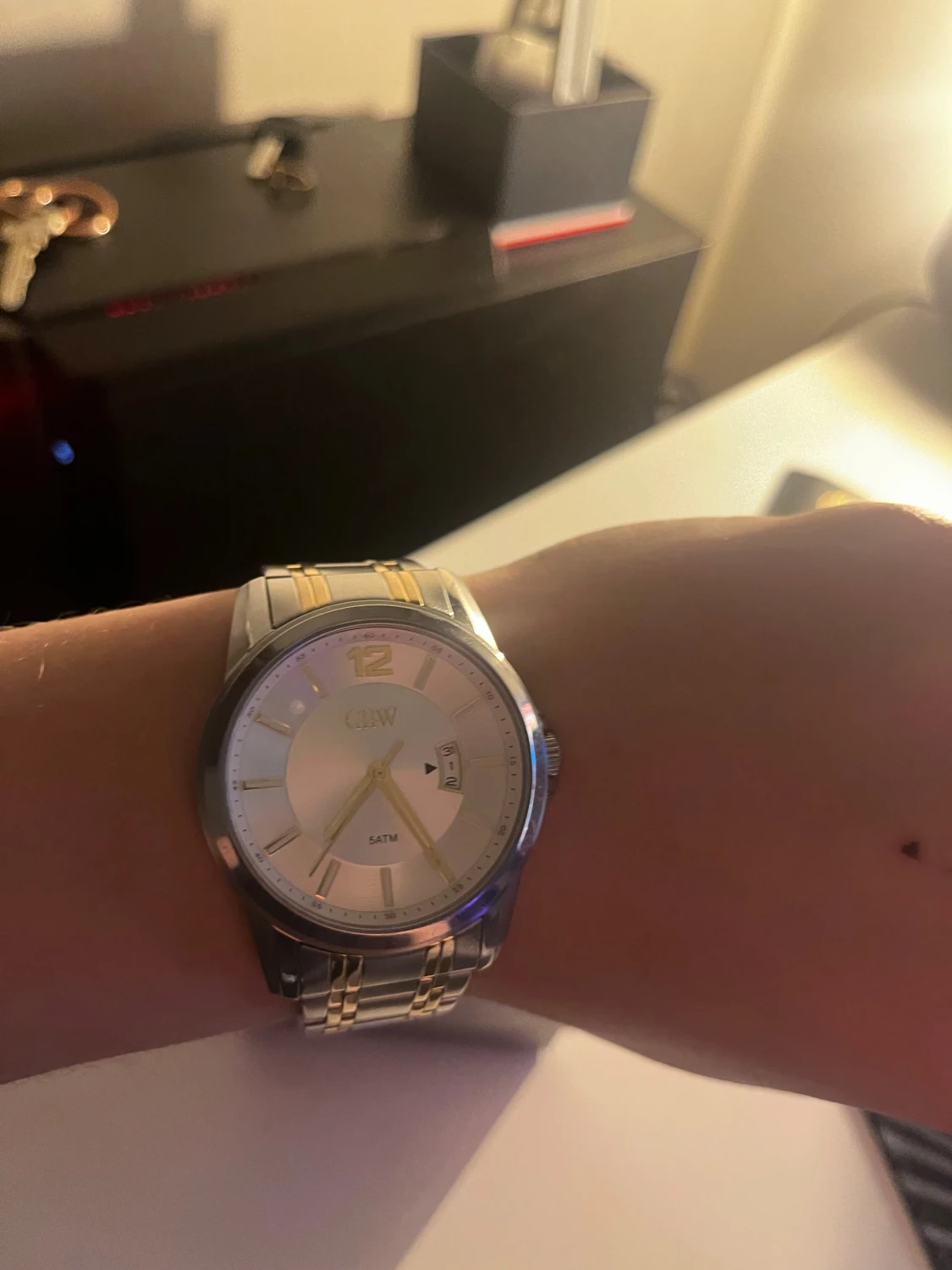 GHW herrklocka i silver och guld - 3