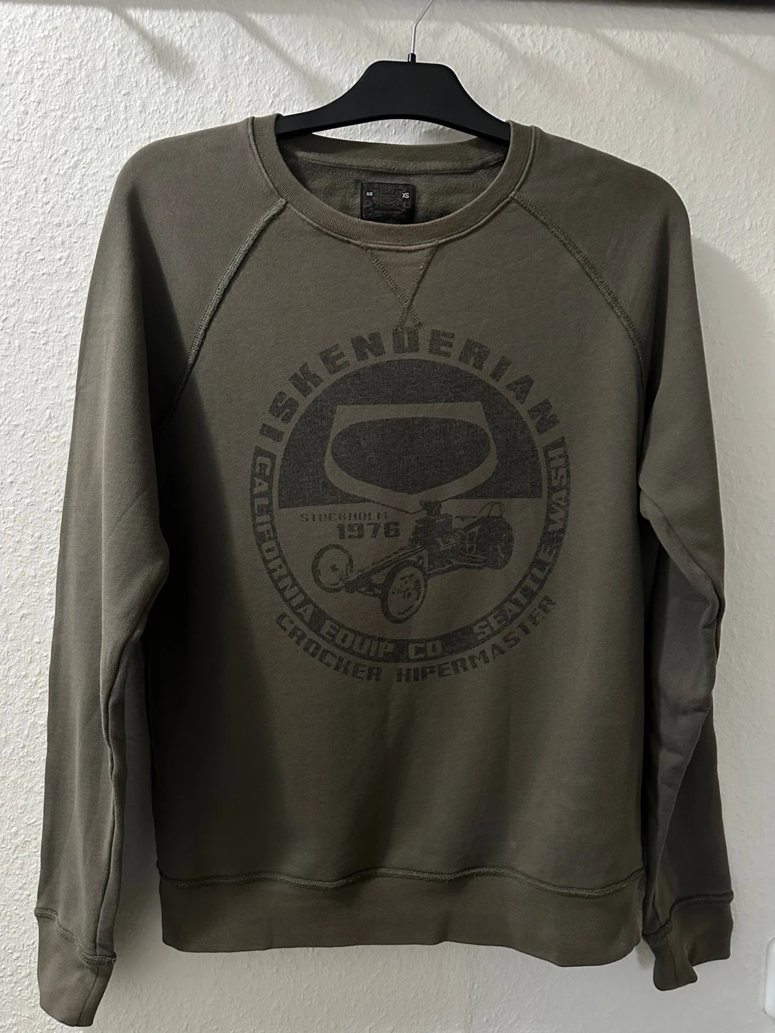 Olivgrön sweatshirt Iskenderian XS - 1