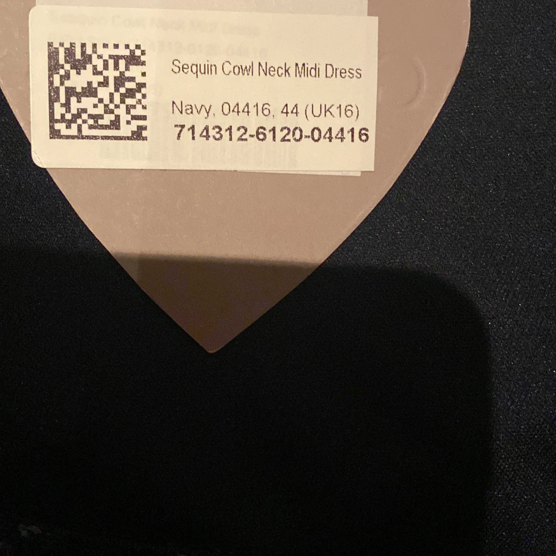 Mörkblå glittrig klänning från Goddiva - 1