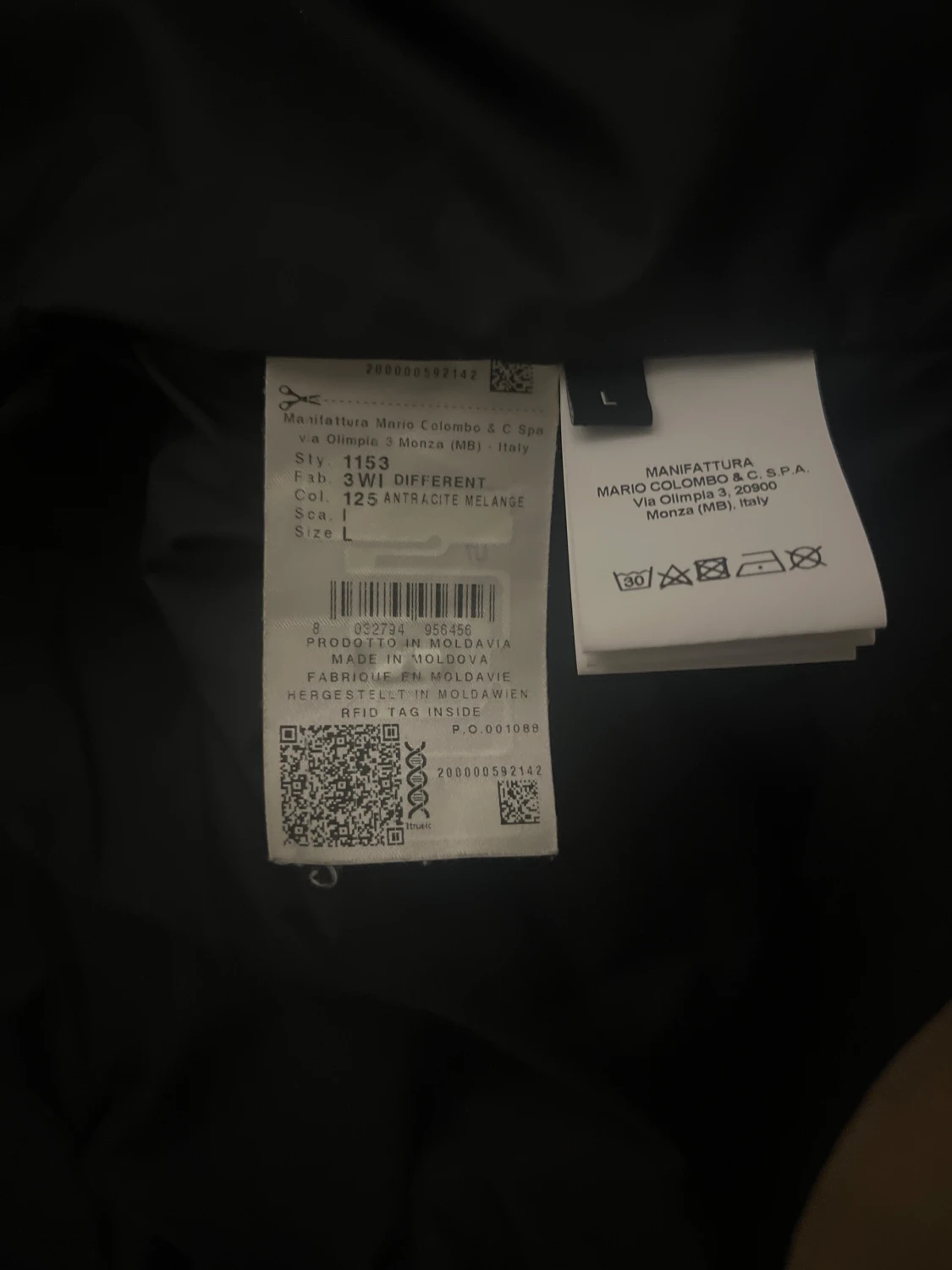 Mörkgrå hoodiejacka från Colmar - 1