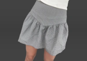 Grå och vit rutig volangkjol & Other Stories - Supersöt kort kjol med gråvitt rutigt mönster och volang nedtill. Superkvalitet!! I bomull! Köpt i storlek S från & Other Stories!! Knappt använd❄️❄️🩵Kan skicka idag! 