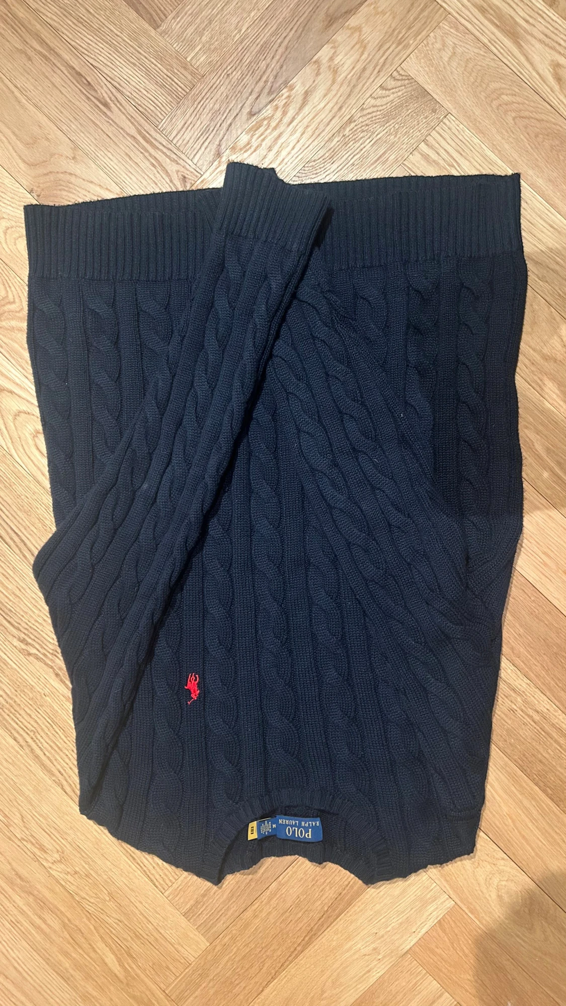 Mörkblå stickad tröja från Polo Ralph Lauren