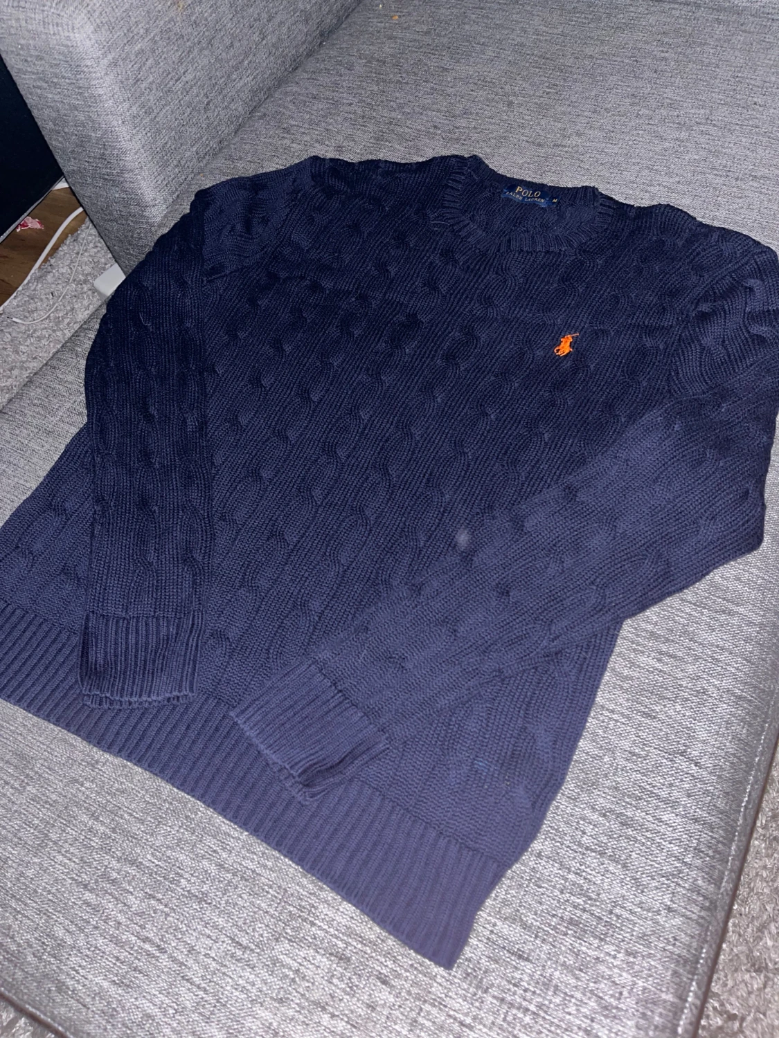 Marinblå stickad tröja Polo Ralph Lauren - 2