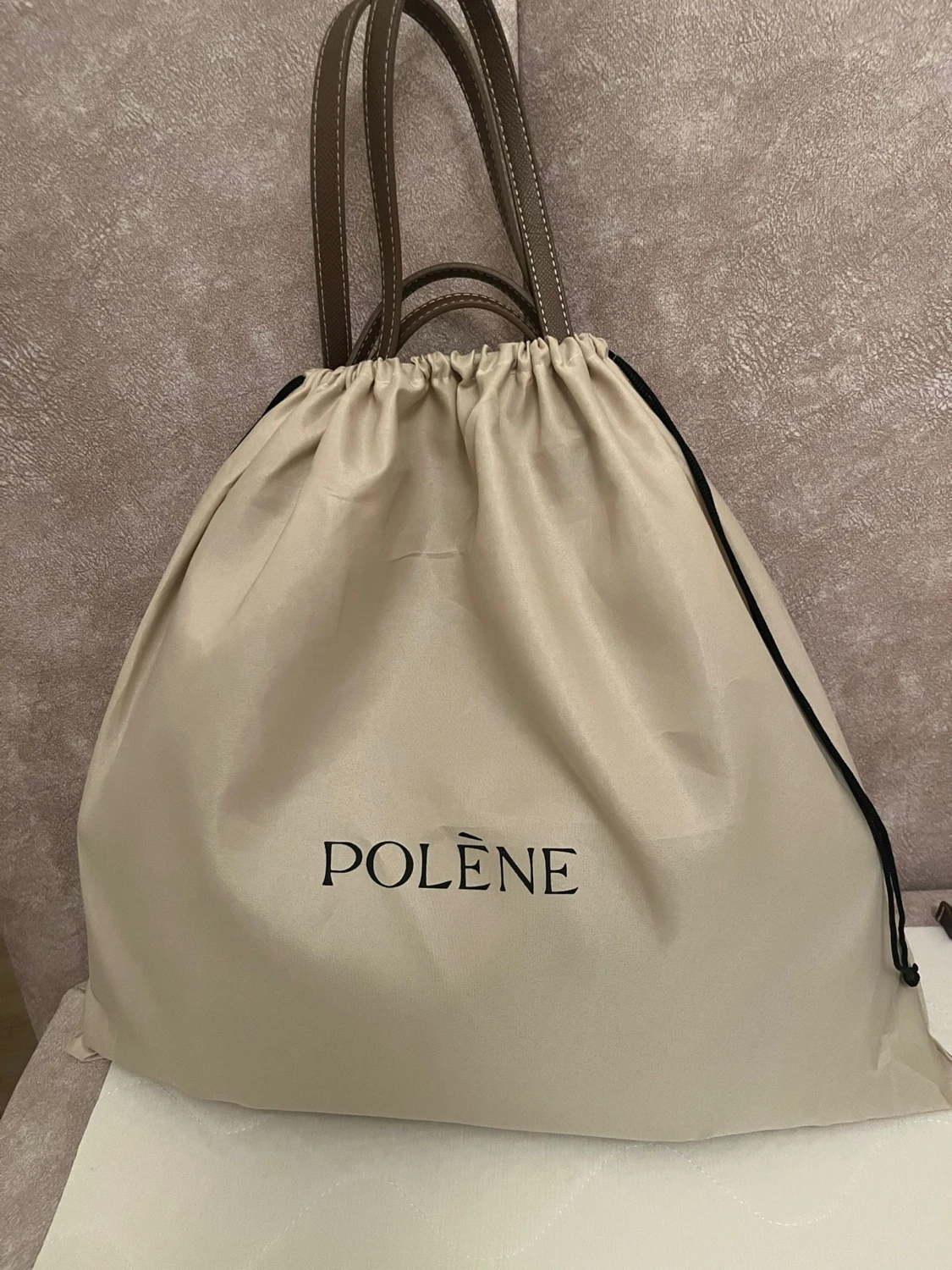 Brun axelväska från Polène i skinn - 6