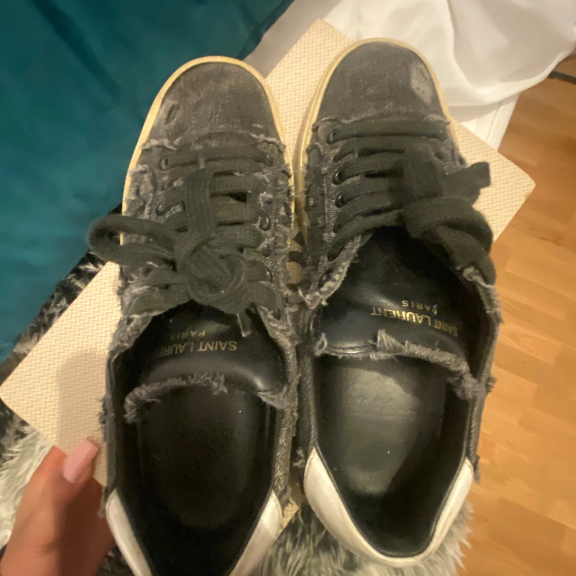 Saint Laurent svarta sneakers - 3