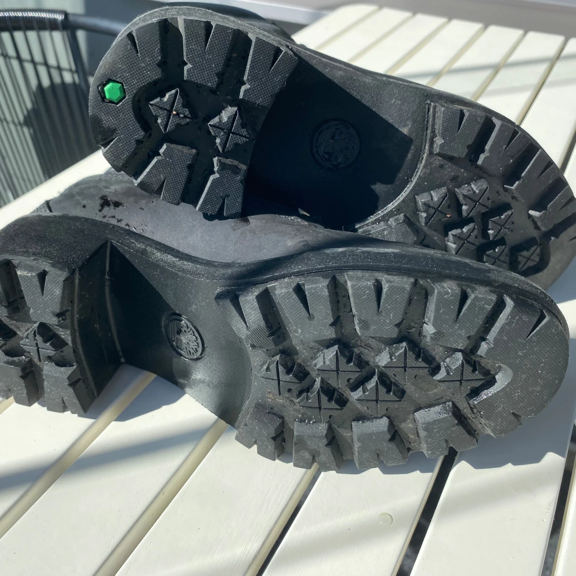 Svarta Timberland boots med klack - 1