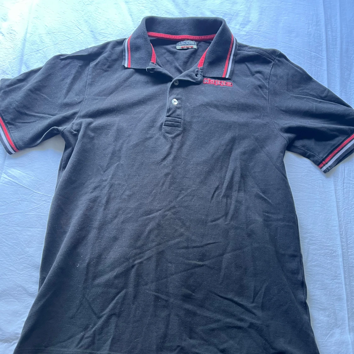 Svart pikétröja från Kappa M - 1