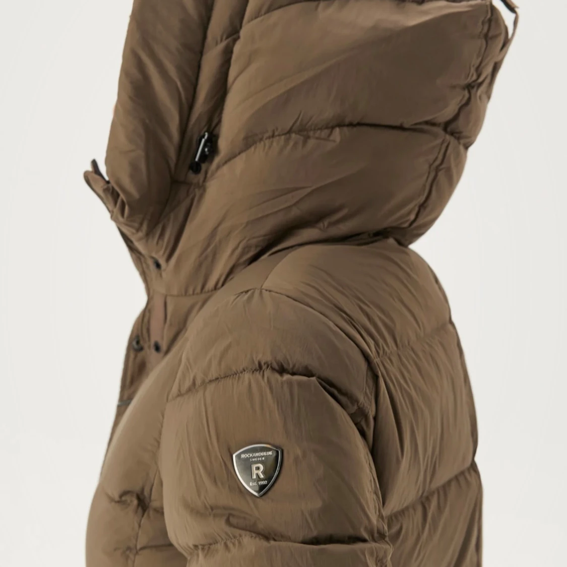 Lång grön dunjacka Rockandblue - 2