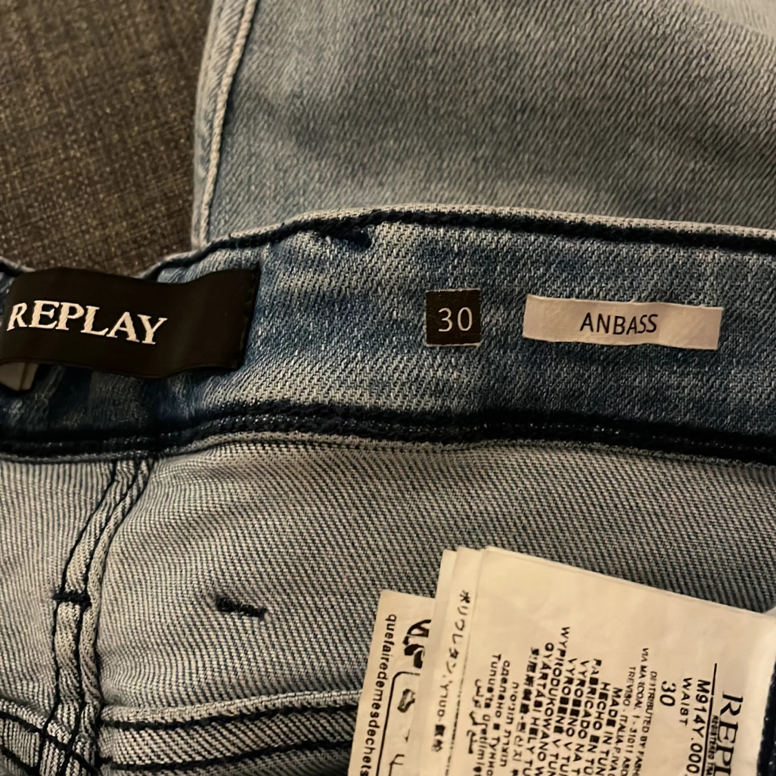 Replay Anbass ljusblå jeans, stl 30 - 2
