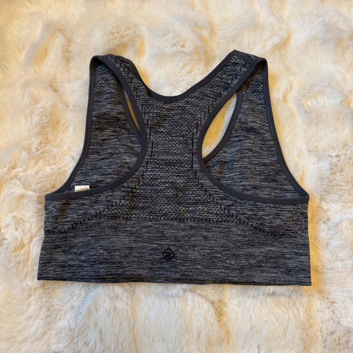 Mörkgrå sportig linnetopp XS/S - 1