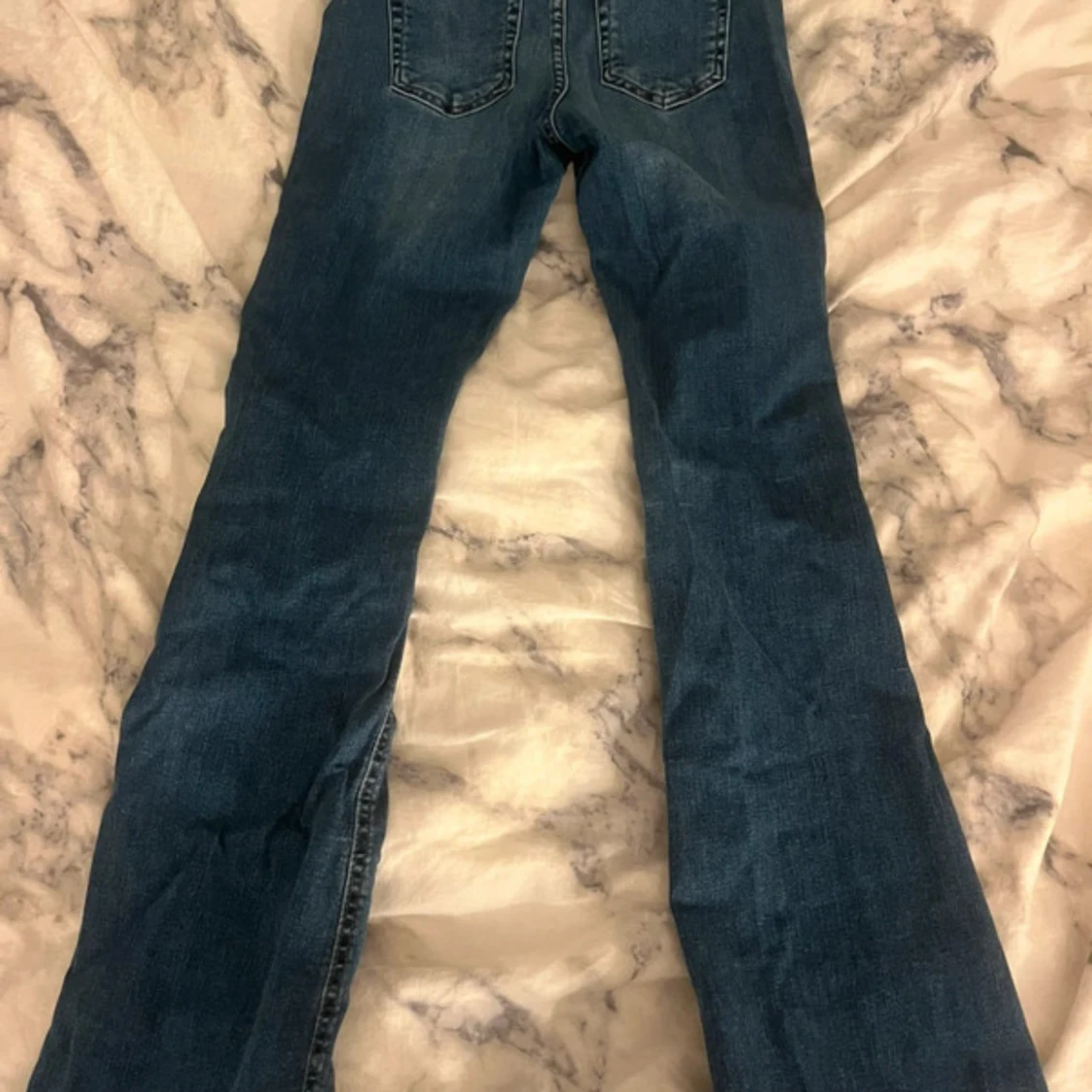 Blå bootcut jeans från ONLY  - 3