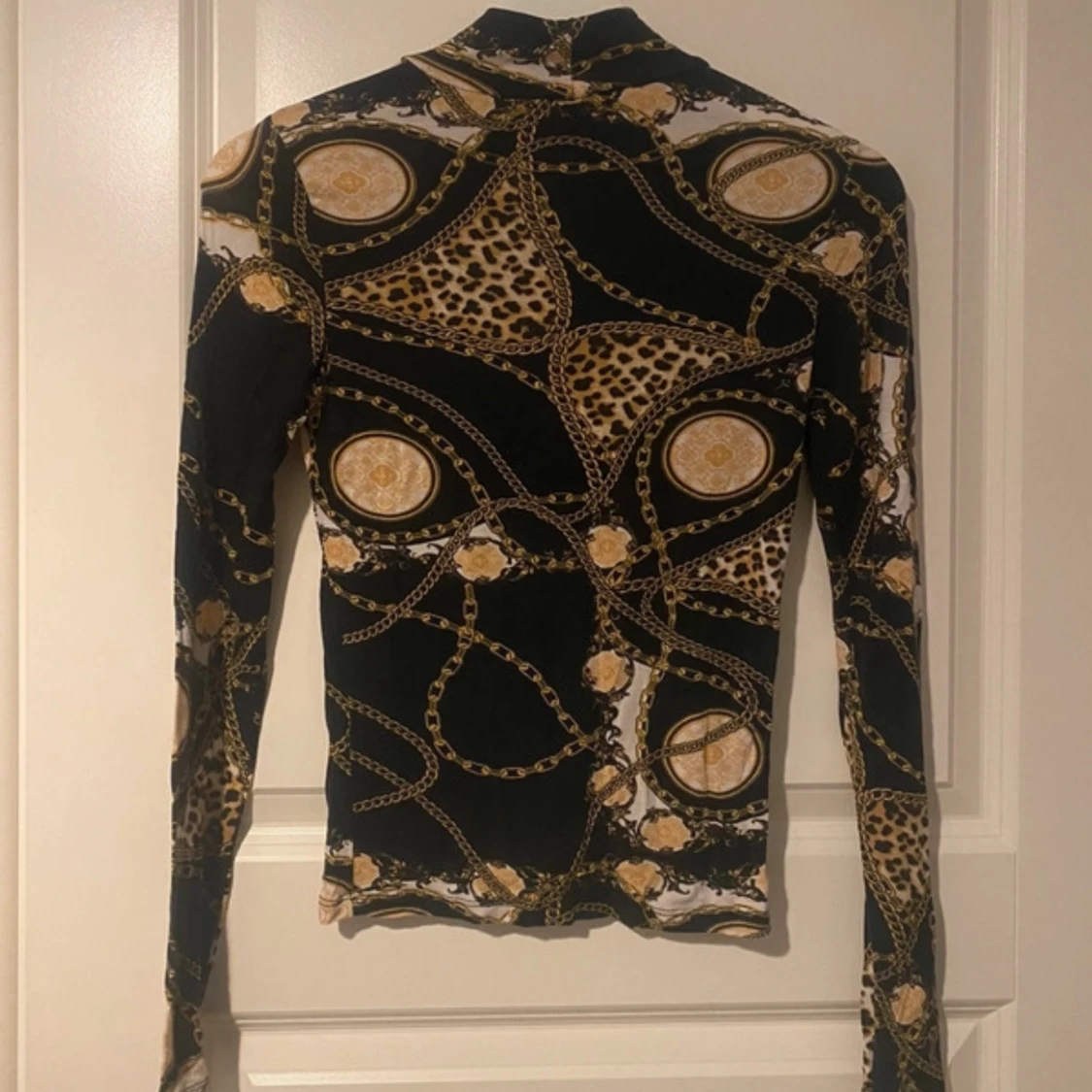 Mönstrad långärmad topp Gina Tricot XS - 2