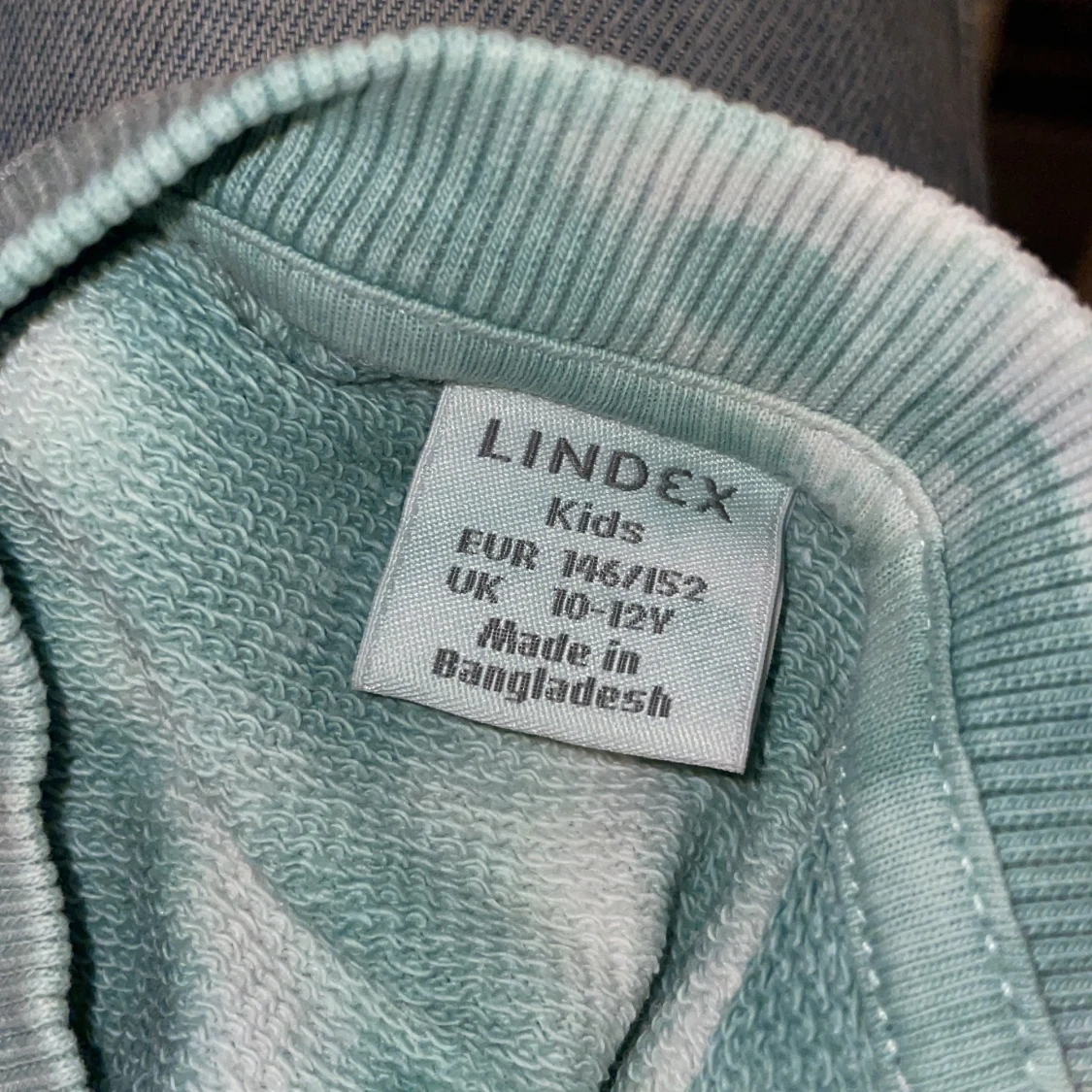 Blå tie-dye sweatshirt - 2