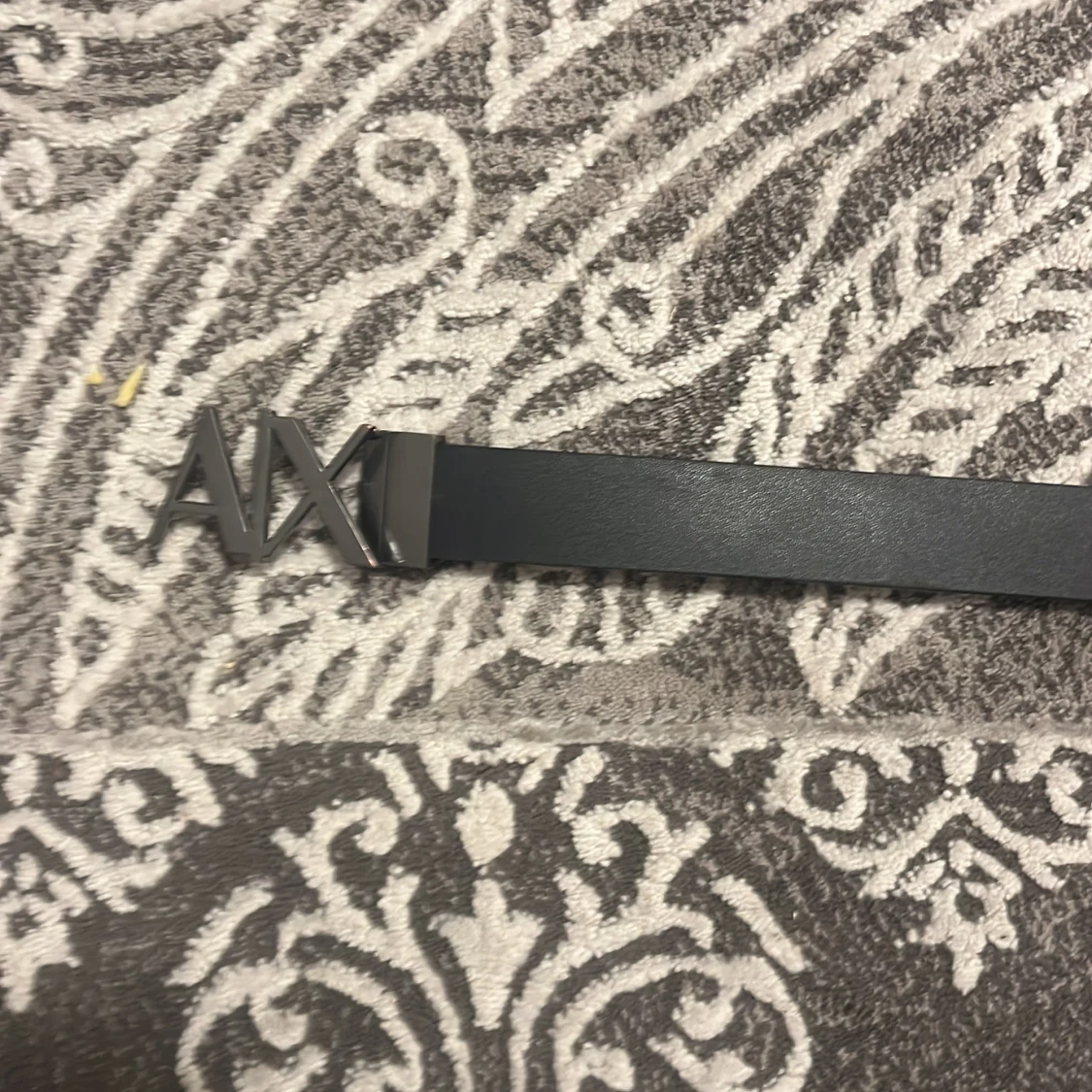 Svart AX skärp med metallspänne 100cm - 2