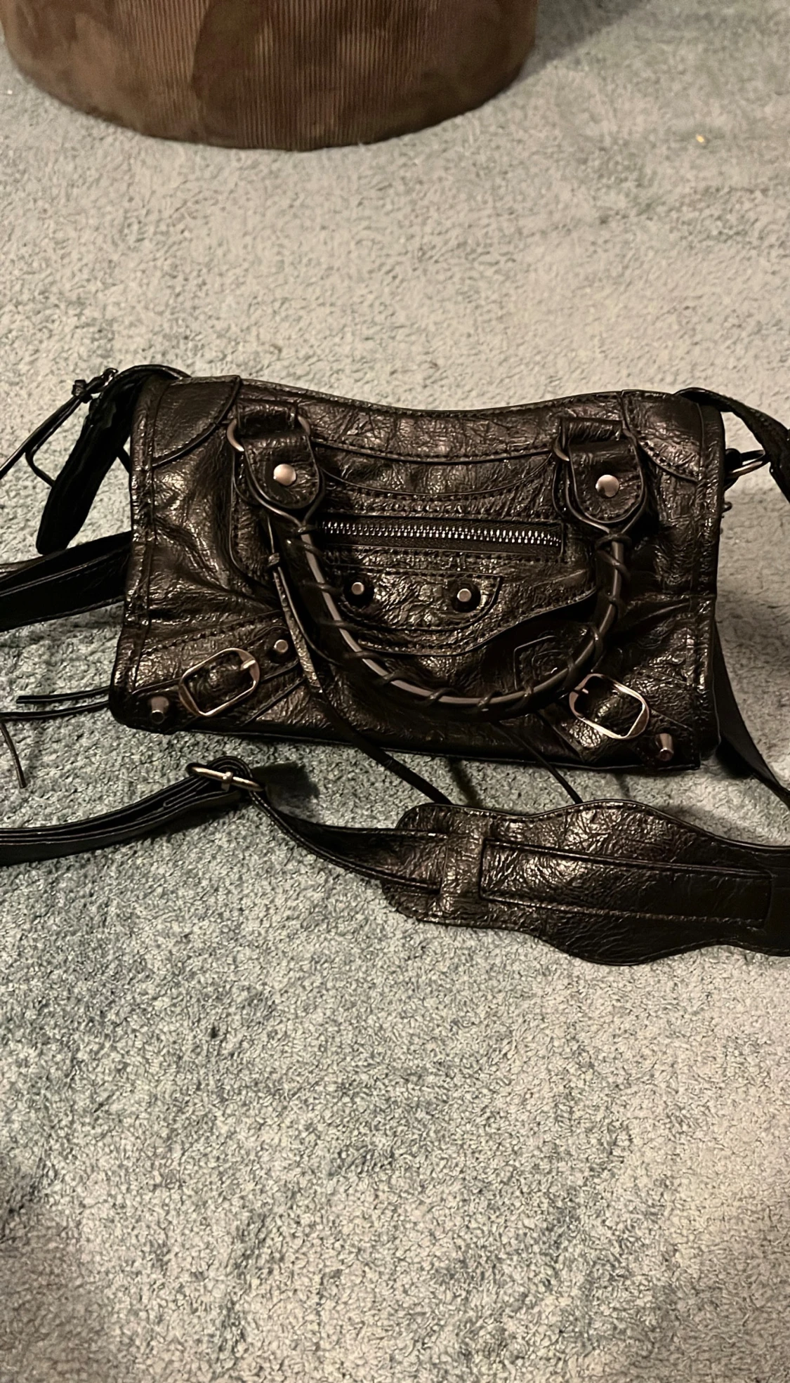 Svart City Mini handväska