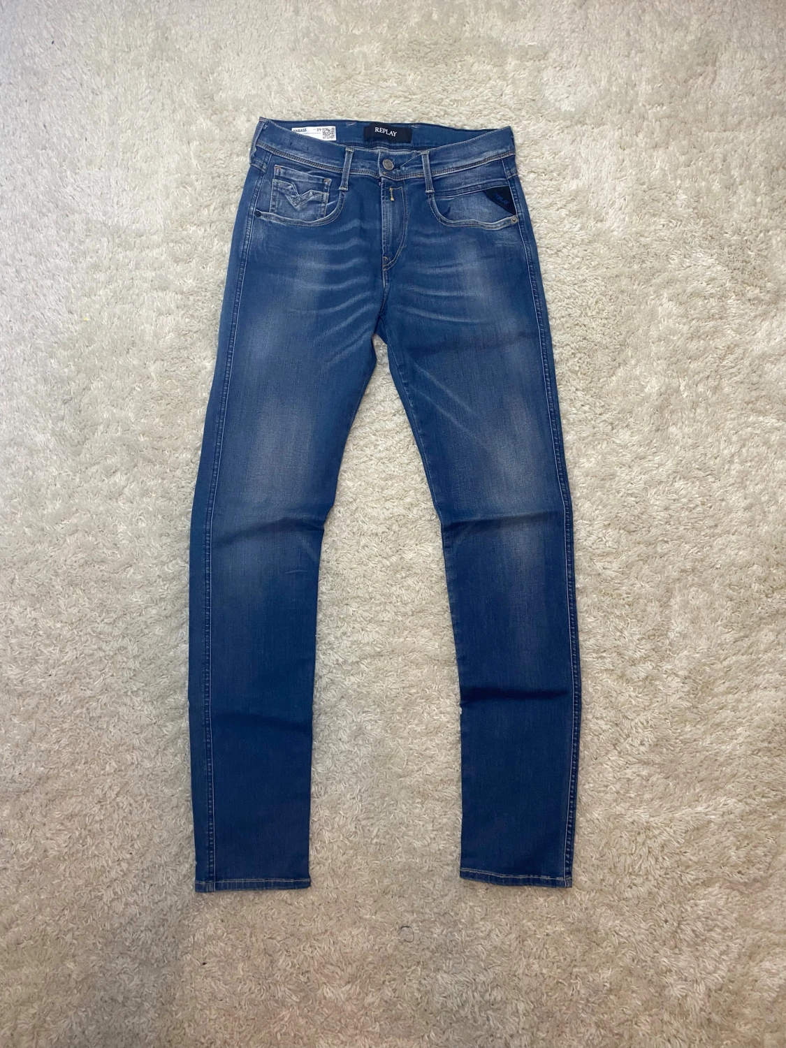 Blåa Replay Anbass jeans  - 1