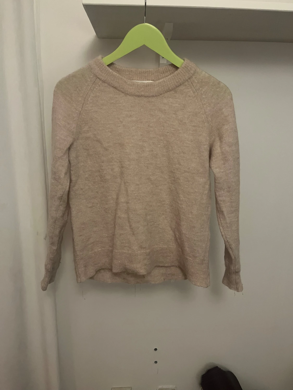 Beige stickad tröja  - 3