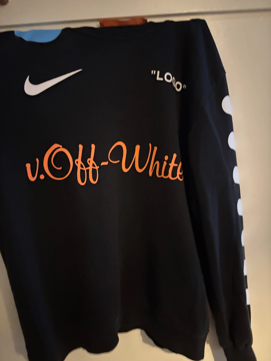 Nike x Off-White svart sweatshirt XL