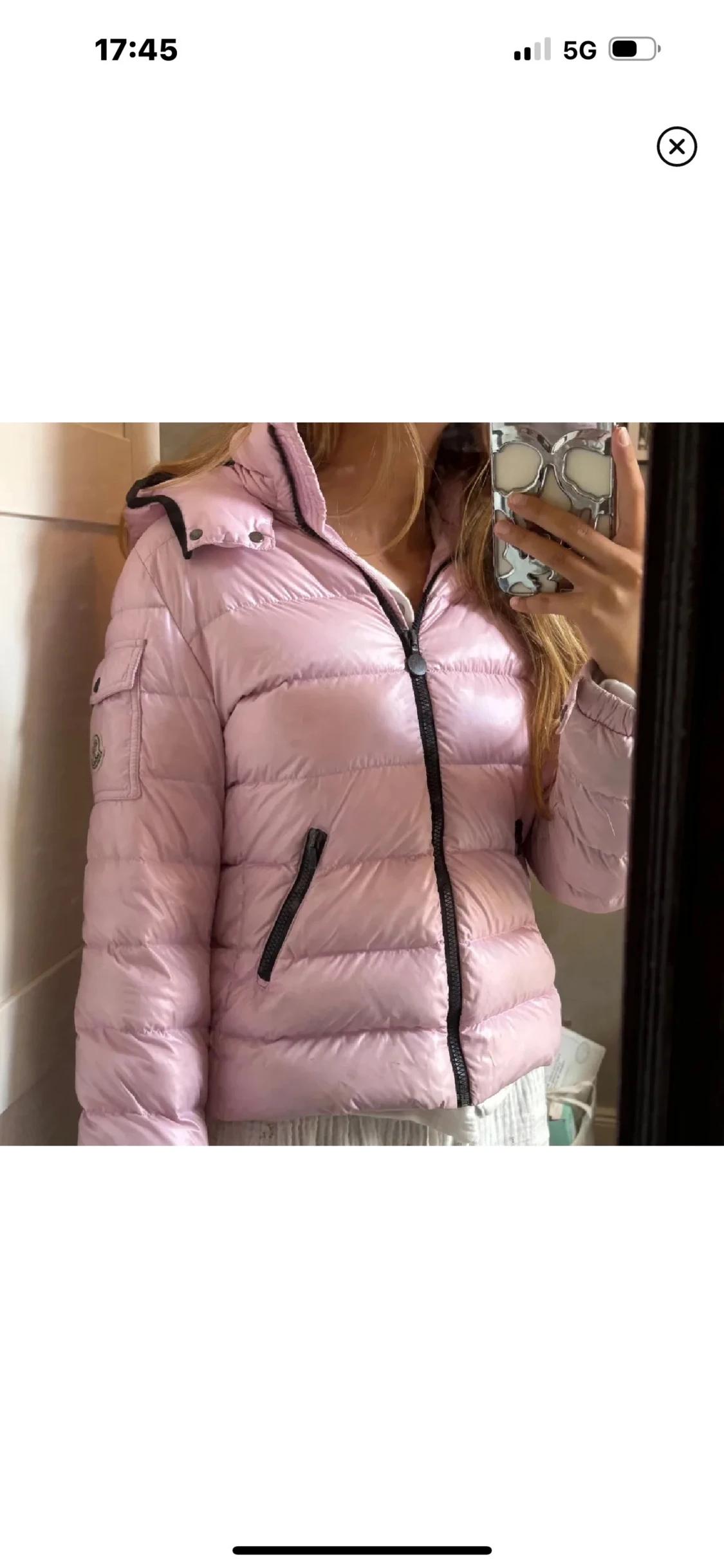 Ljusrosa dunjacka från Moncler - 1