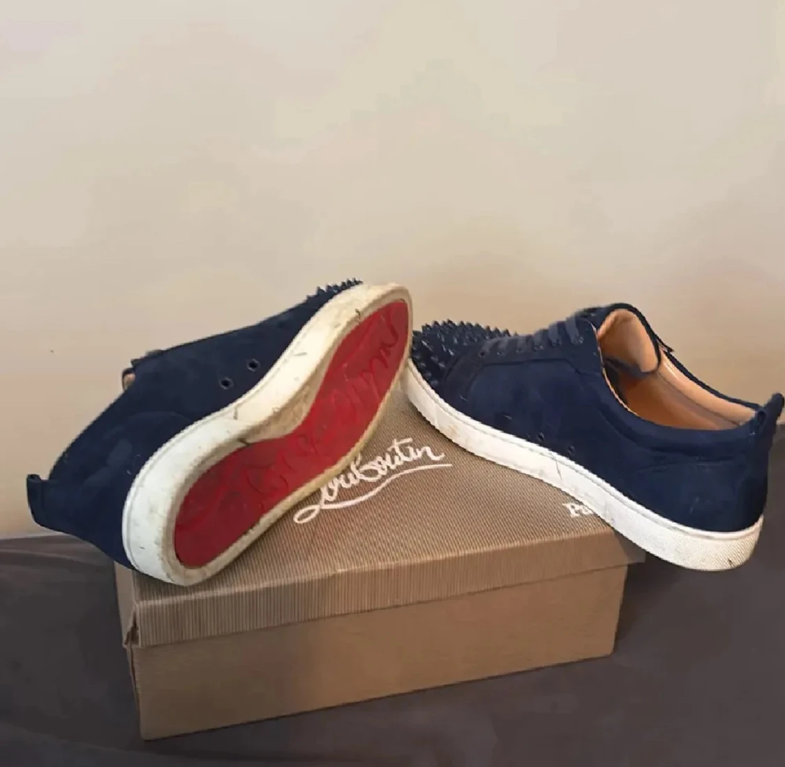 Christian loubouthin mörkblåa - 2