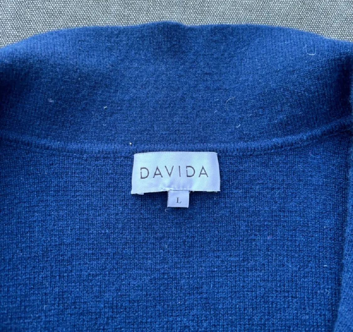 Blå kashmirkofta från Davida - 2