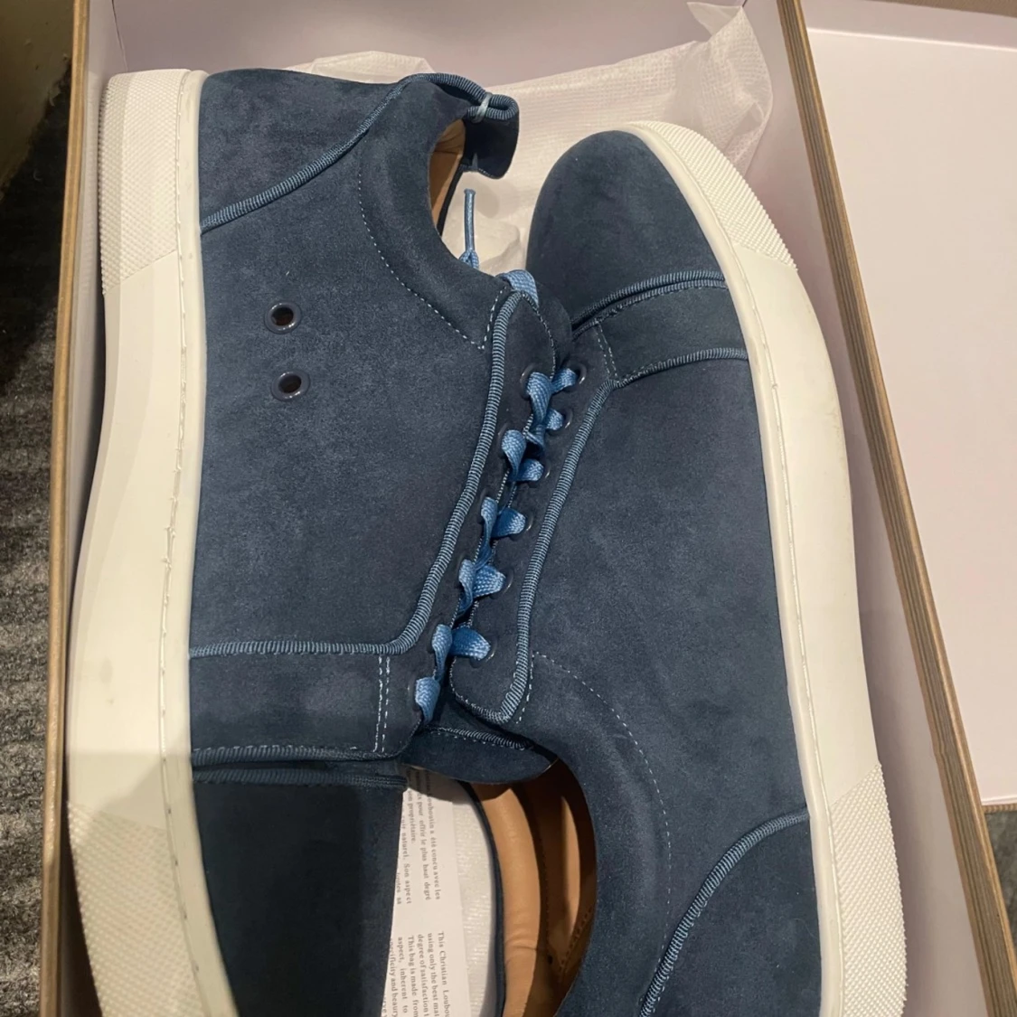 Blå mockasneakers från Christian Louboutin - 3