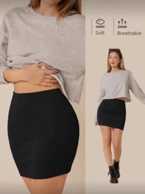 Svart kjol  - Svart kjol från SHEIN, knappt använd 