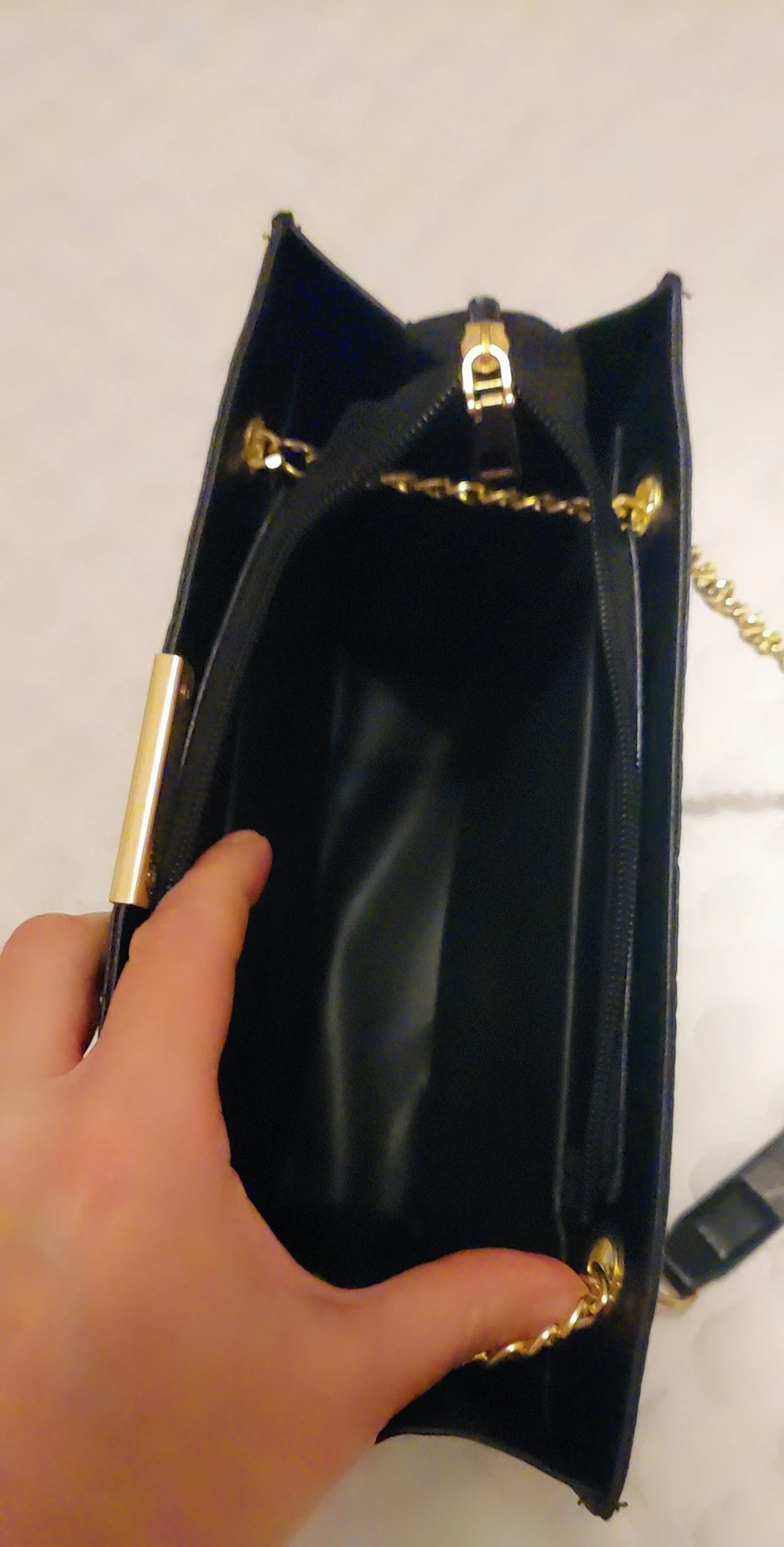 Svart axel väska  - 4