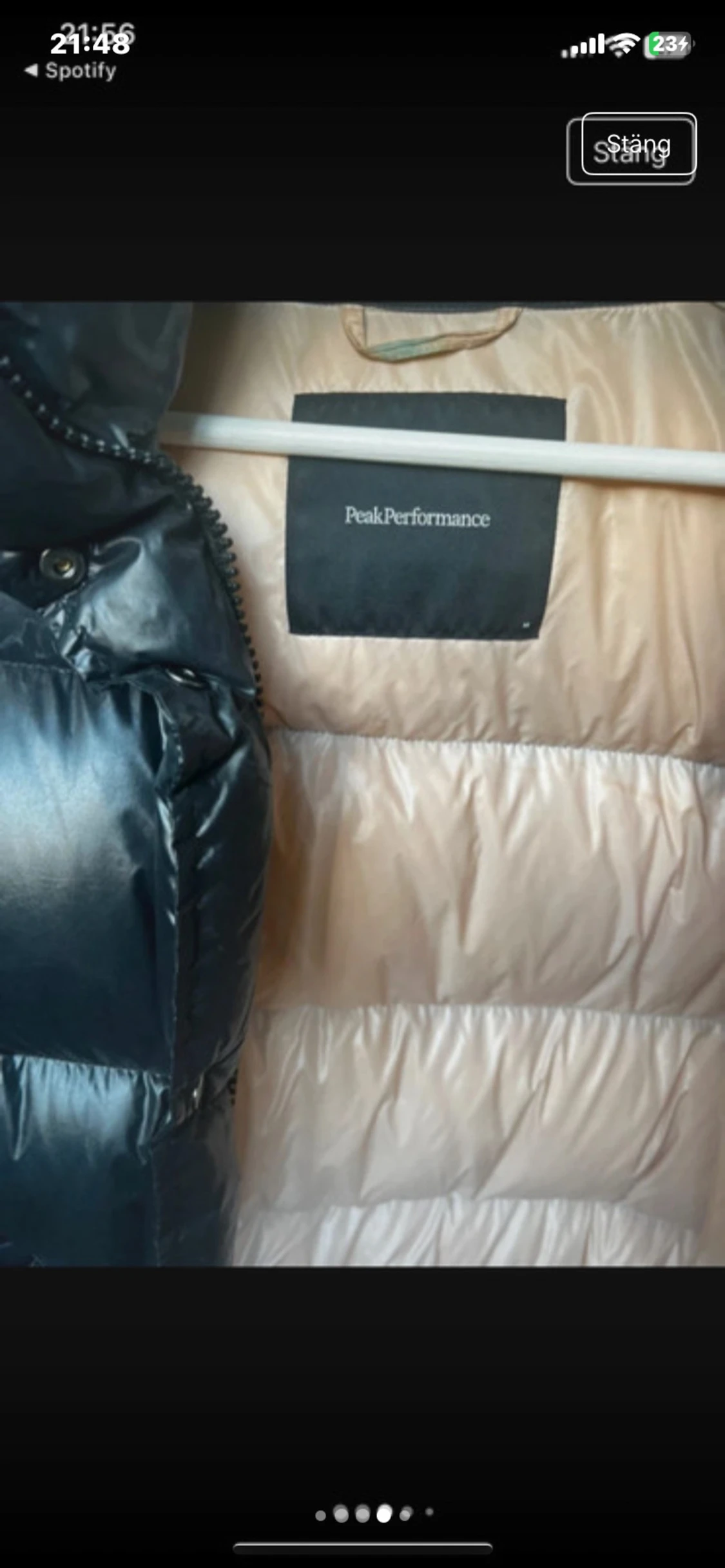 Svart pufferjacka Peak Performance - 3